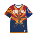 Arizona Cycling Jersey — AZ4USA Men’s Sports Tee with State Flag Design