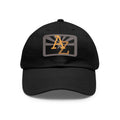 Leather Patch Dad Hat — AZ Monogram Patch Cap