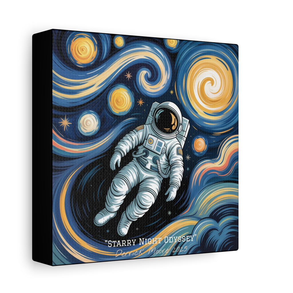 "Starry Night Odyssey" 2025 - Matte Stretched Canvas Wall Art