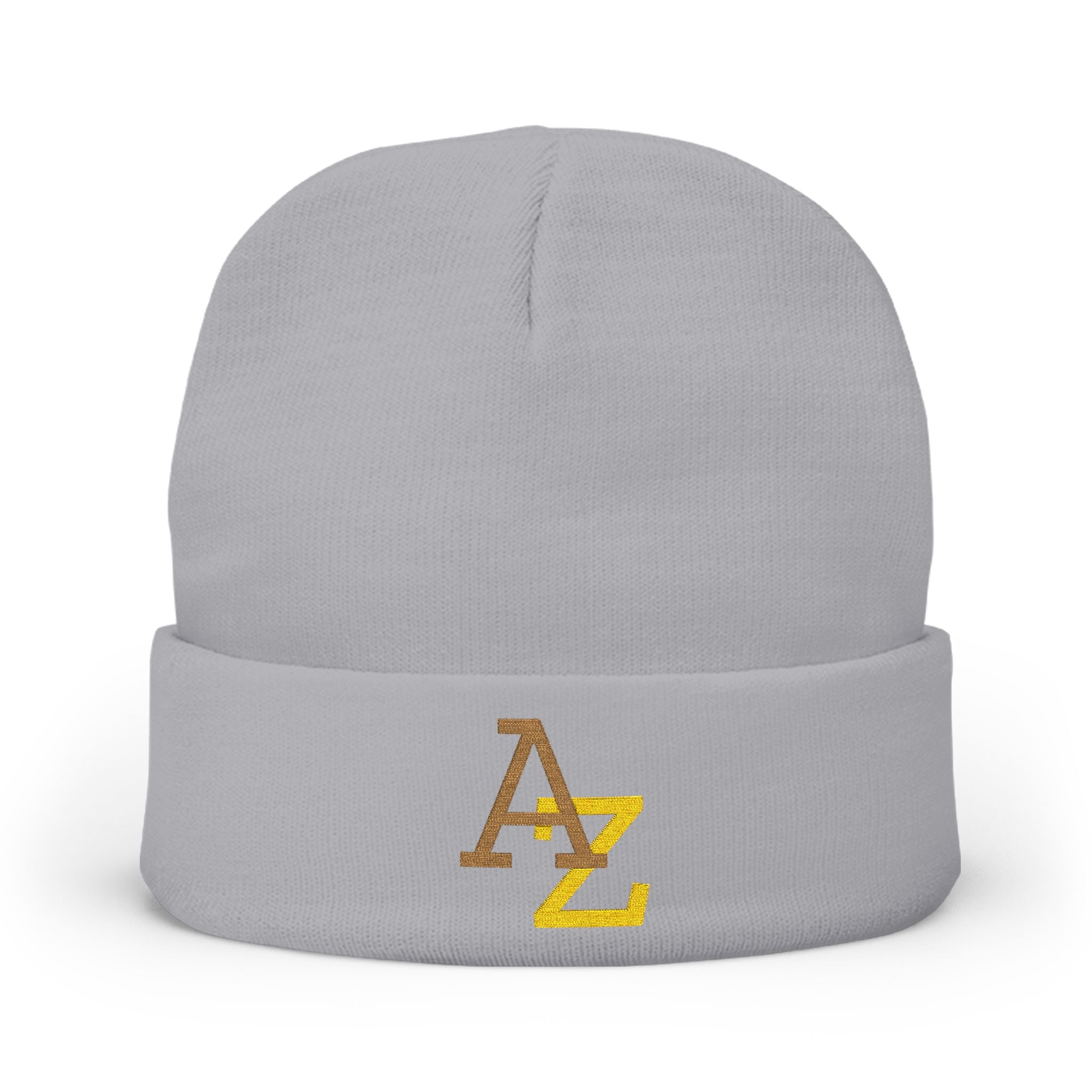 Embroidered AZ Logo Knit Beanie — Cozy Winter Hat