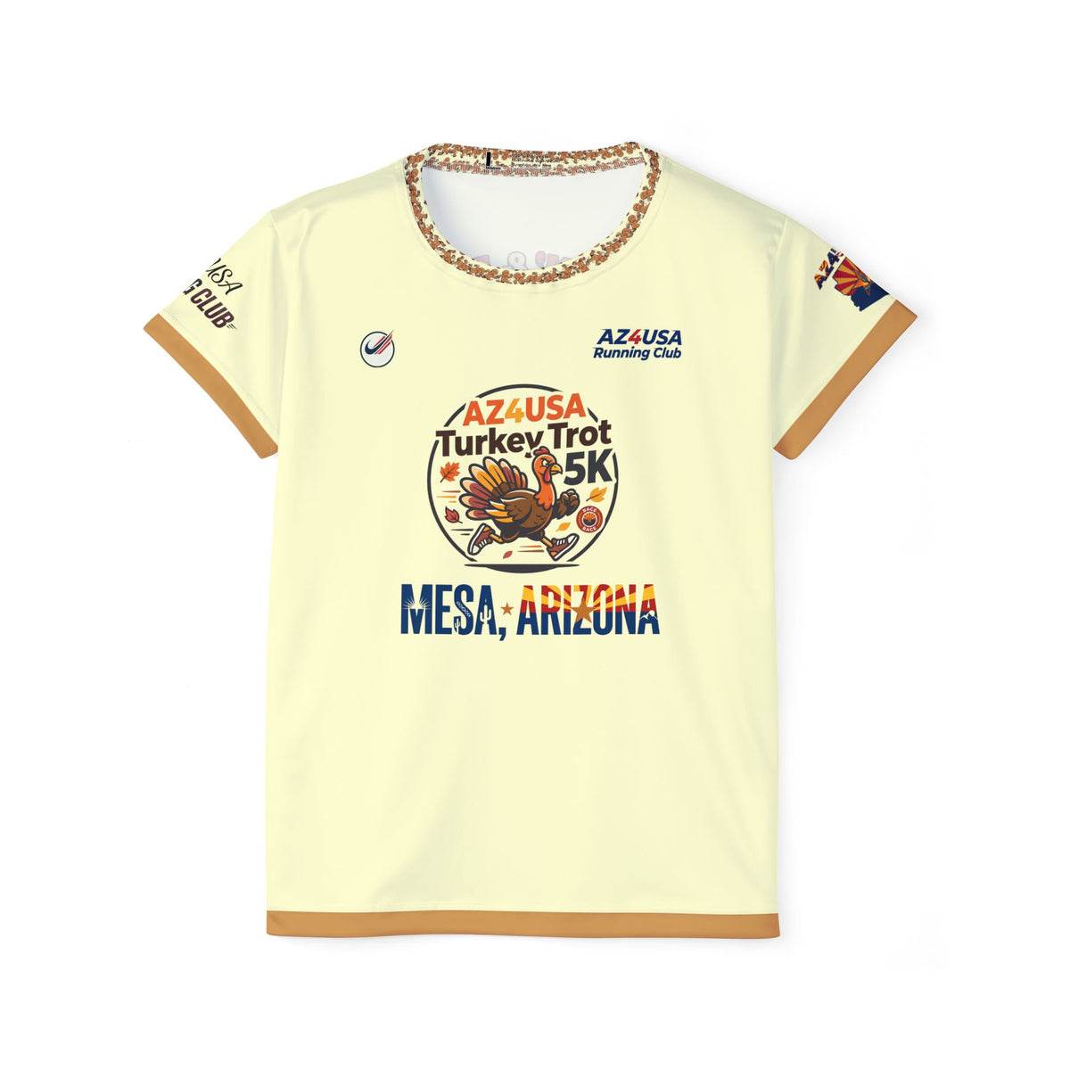 Turkey Trot 5K Women's Sports Jersey — AZ&USA Mesa, Arizona