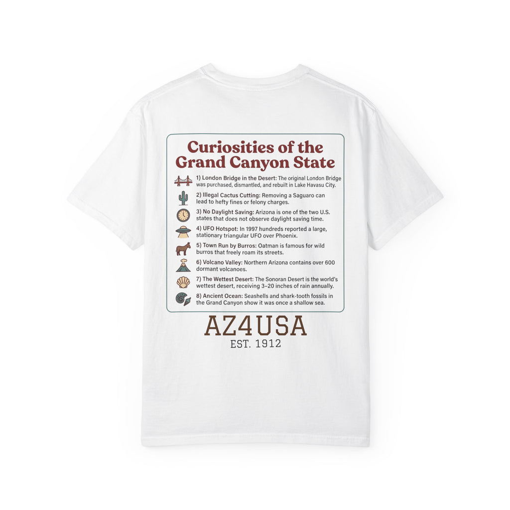 Arizona Pride T-Shirt — Grand Canyon State Facts Graphic Tee