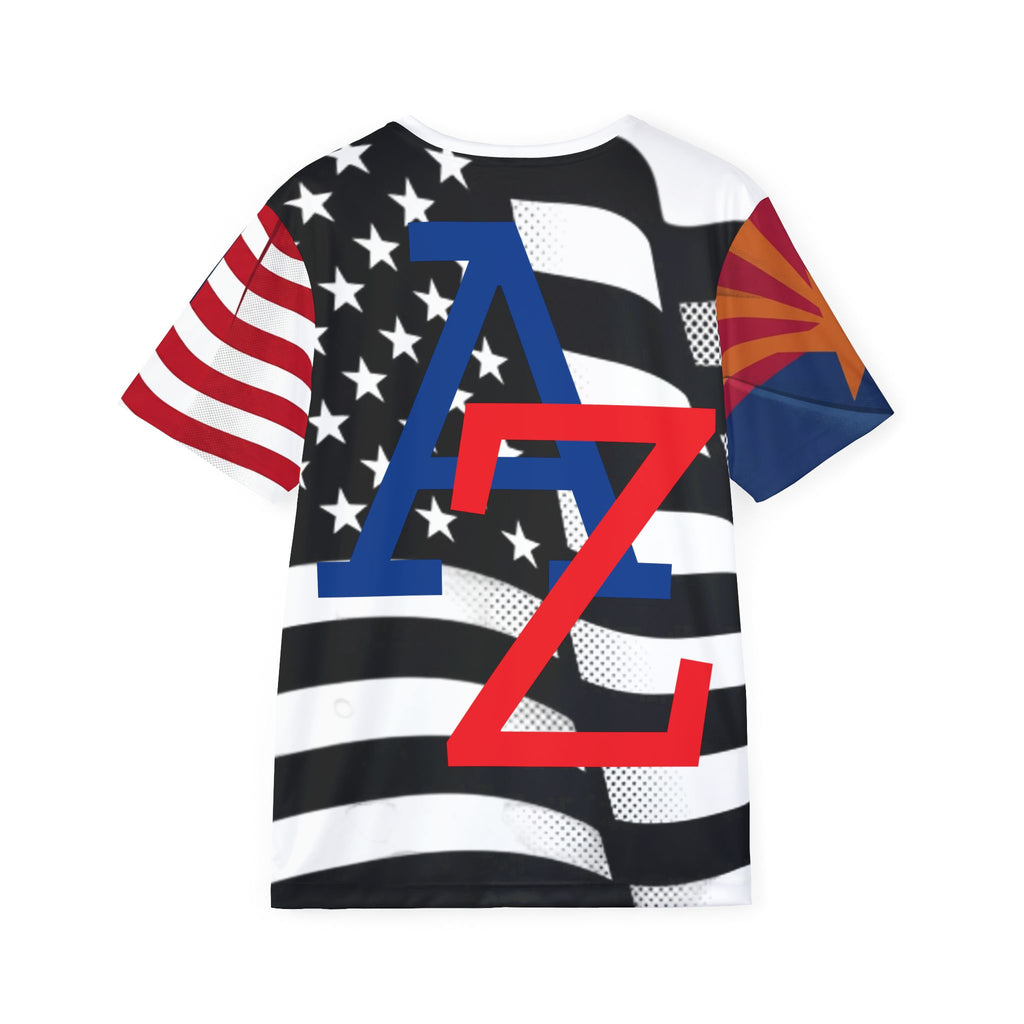 AZ4USA biking club b/w Men's Sports Jersey (AOP)