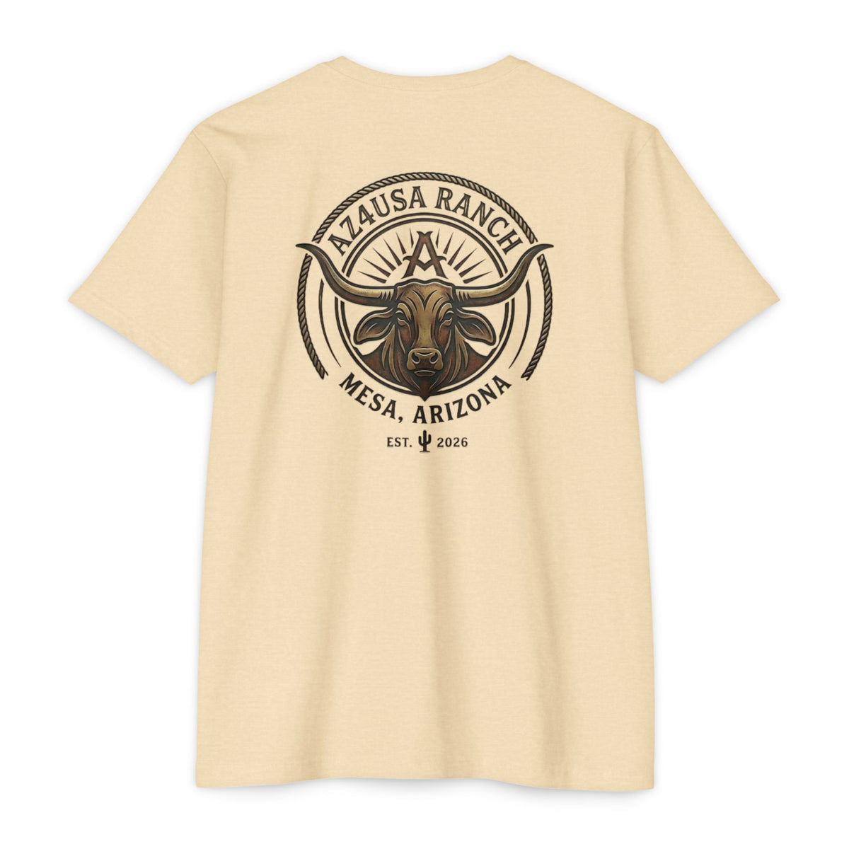 Arizona Ranch T-Shirt — "AZ4USA Ranch" Western Graphic Tee