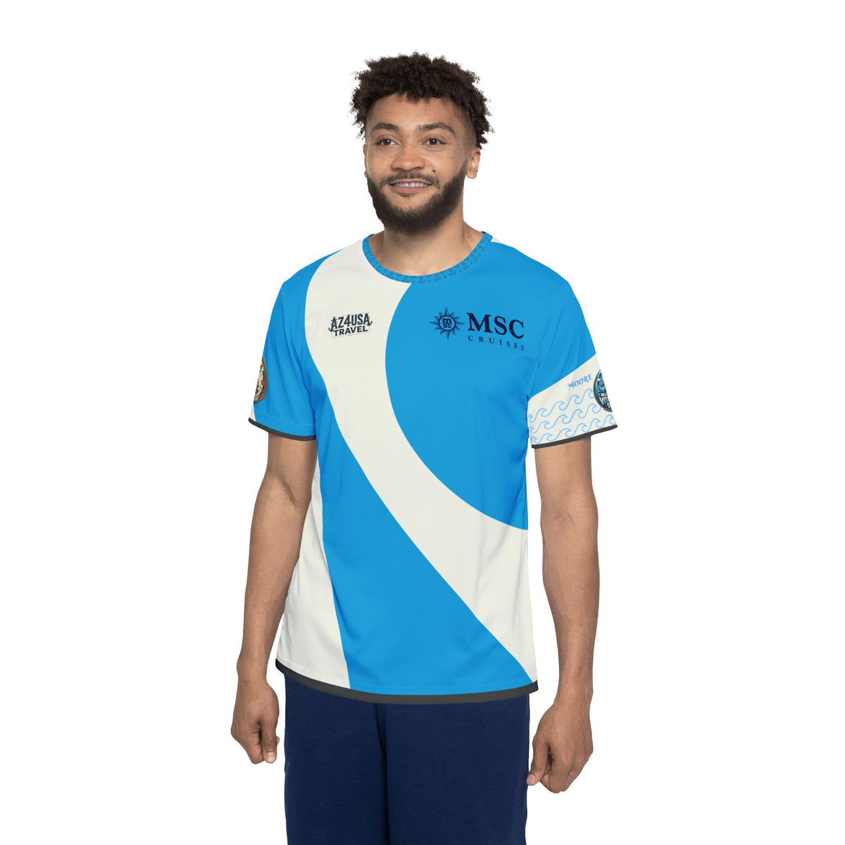 Men's Cruise Jersey — AZ4USA World America 2027 MSC Travel T‑Shirt