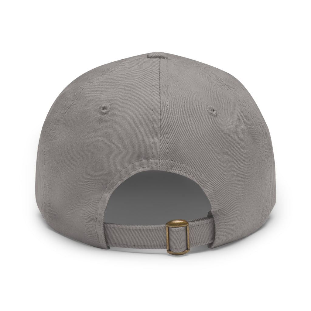Leather Patch Dad Hat — AZ Monogram Patch Cap