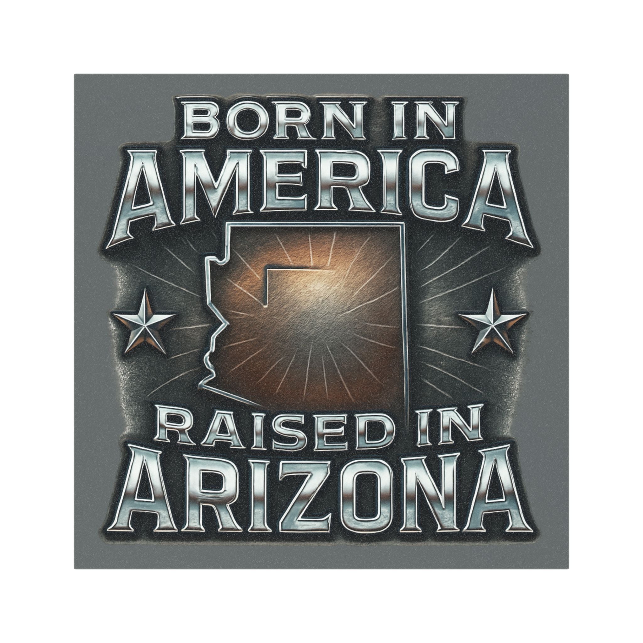 Born in America | Raised in Arizona Car Magnets, USA Pride Decor, Road Trip Accessories, Gift for Arizona Lovers, State Pride Magnet
