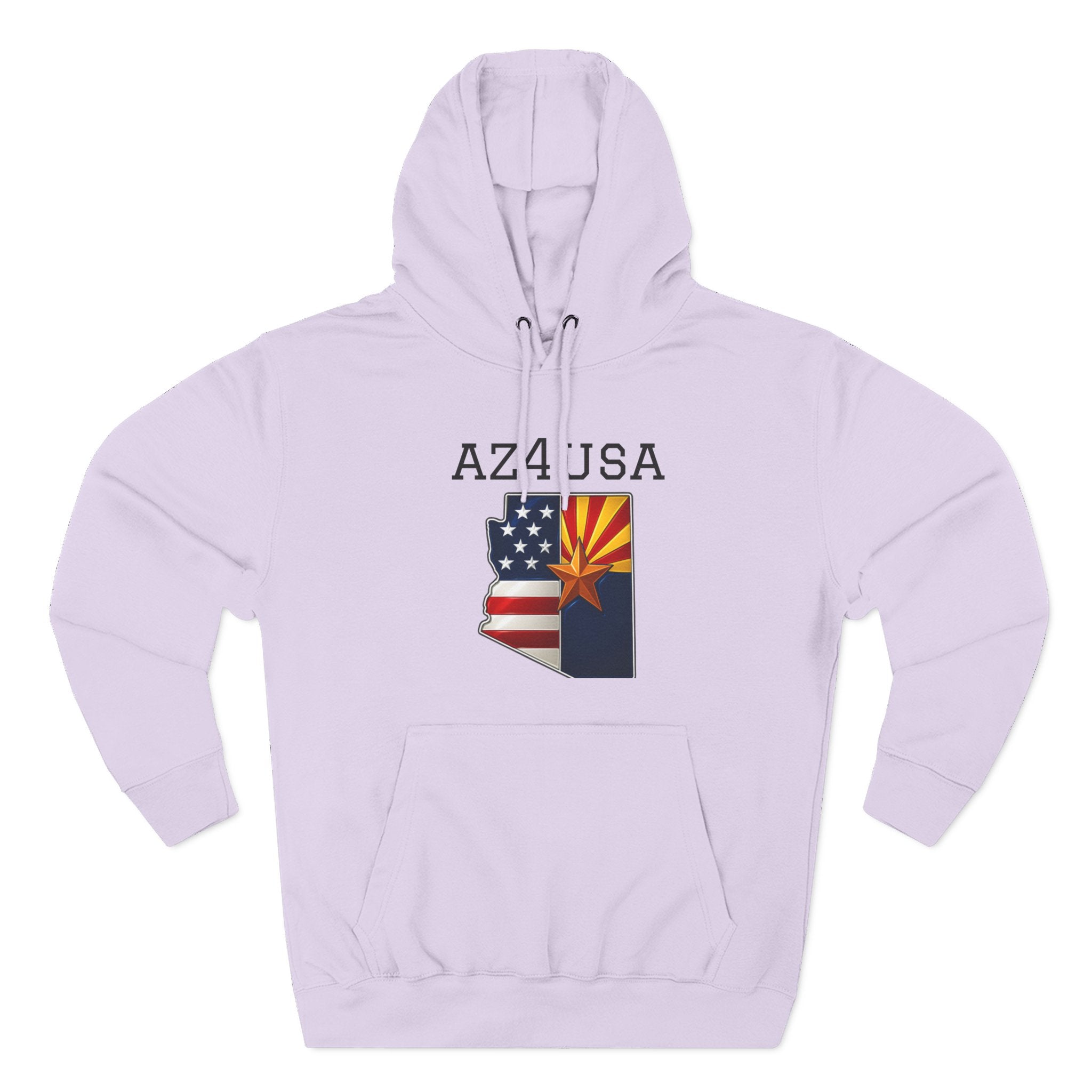 Arizona Pride Fleece Hoodie, Cozy Sweatshirt, Travel Gift, Patriot Apparel, American Southwest Style