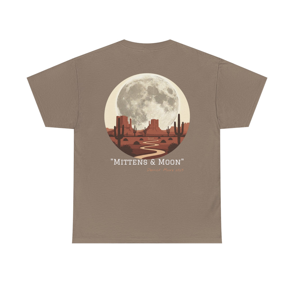 "Mittens & Moon" Graphic Tee--Moonrise Desert T‑Shirt