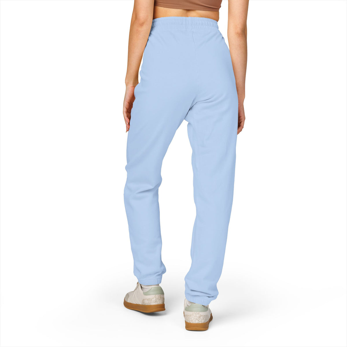 ZAVA Vertical Logo Sweatpants — Garment-Dyed Fleece Joggers
