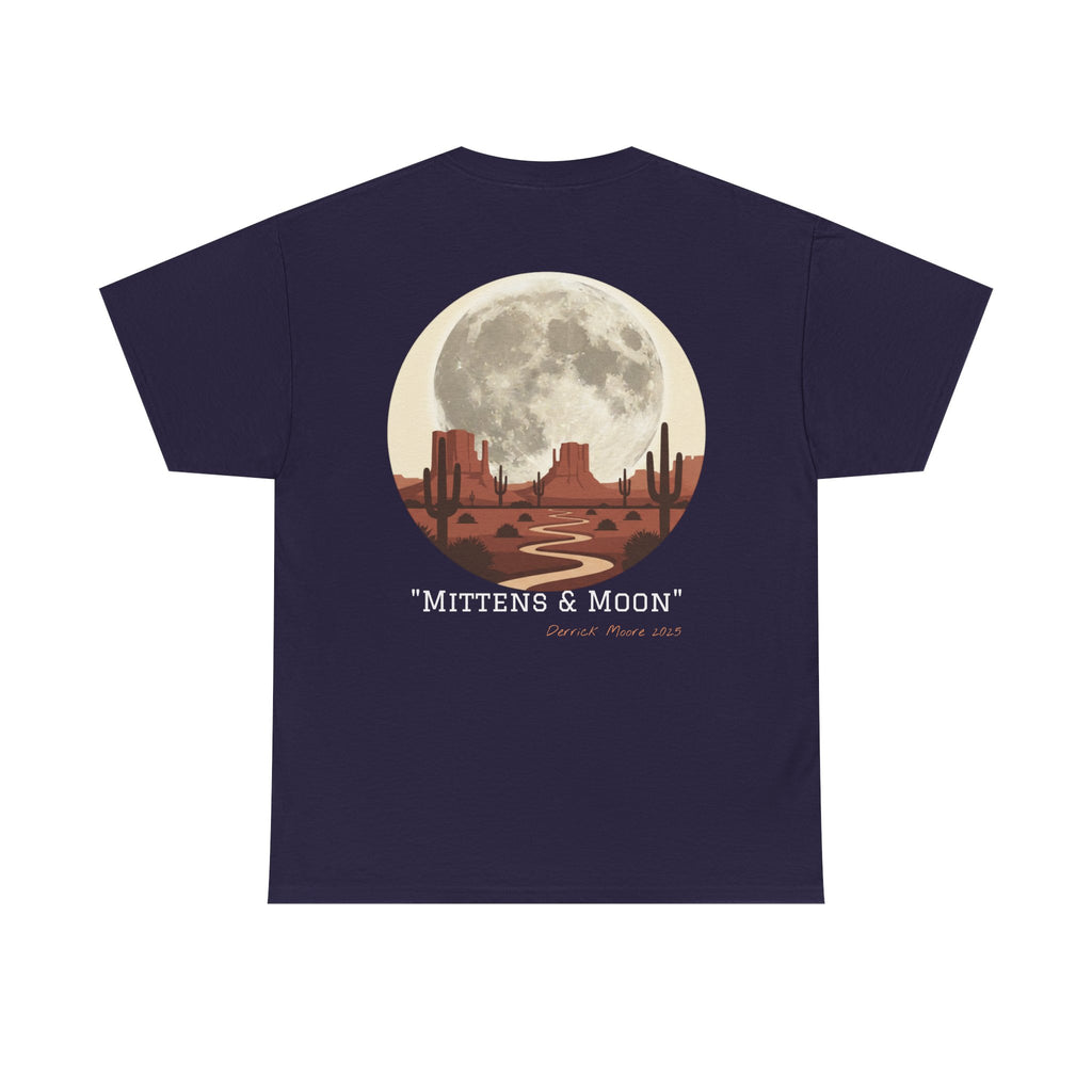 "Mittens & Moon" Graphic Tee--Moonrise Desert T‑Shirt