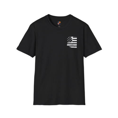 Arizona Flag Pocket Unisex Softstyle T-Shirt, Casual Wear, Summer Style, Gift for Travelers, Fourth of July Tee, Outdoor Adventure Shirt