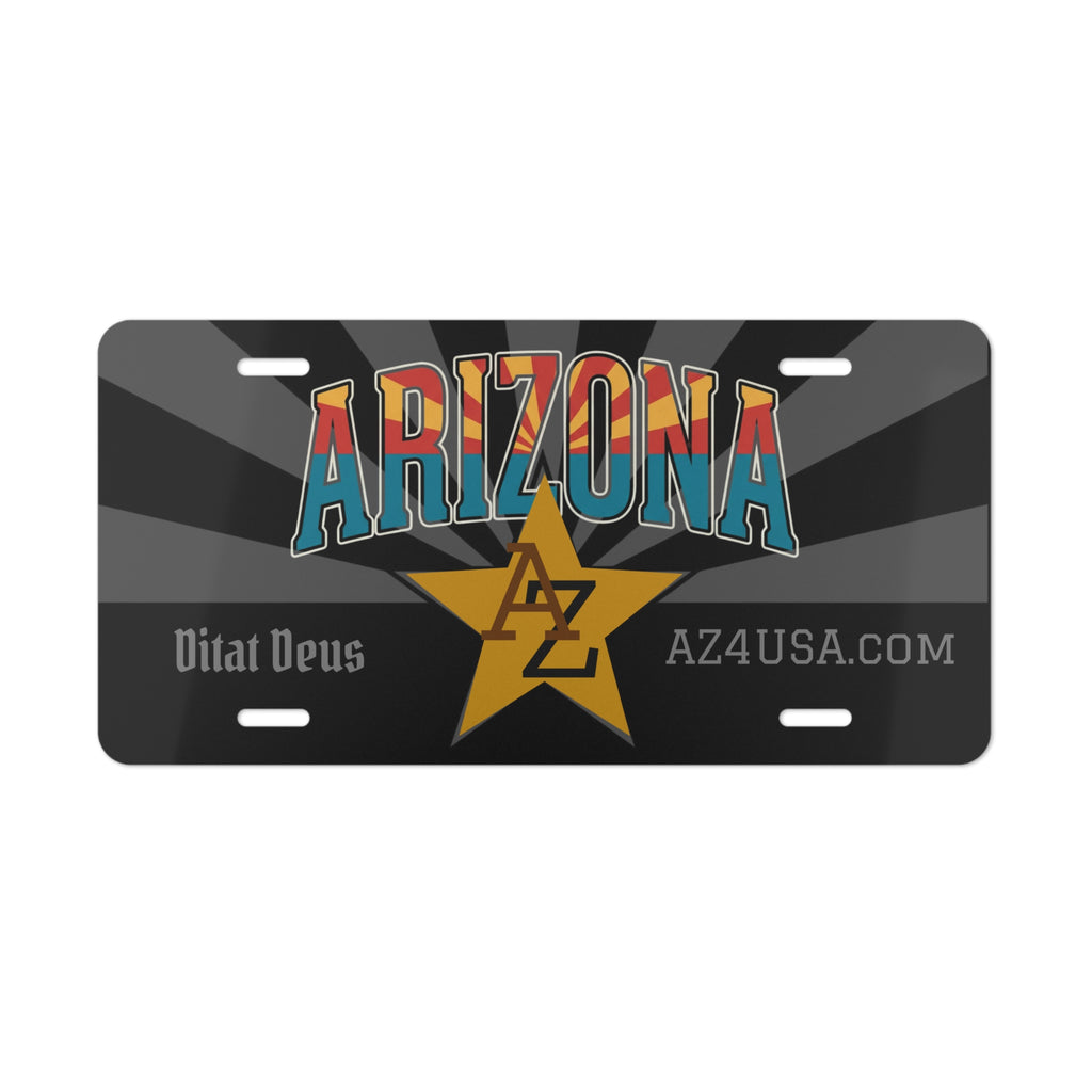 Arizona Metal License Plate — AZ Star Vanity Plate