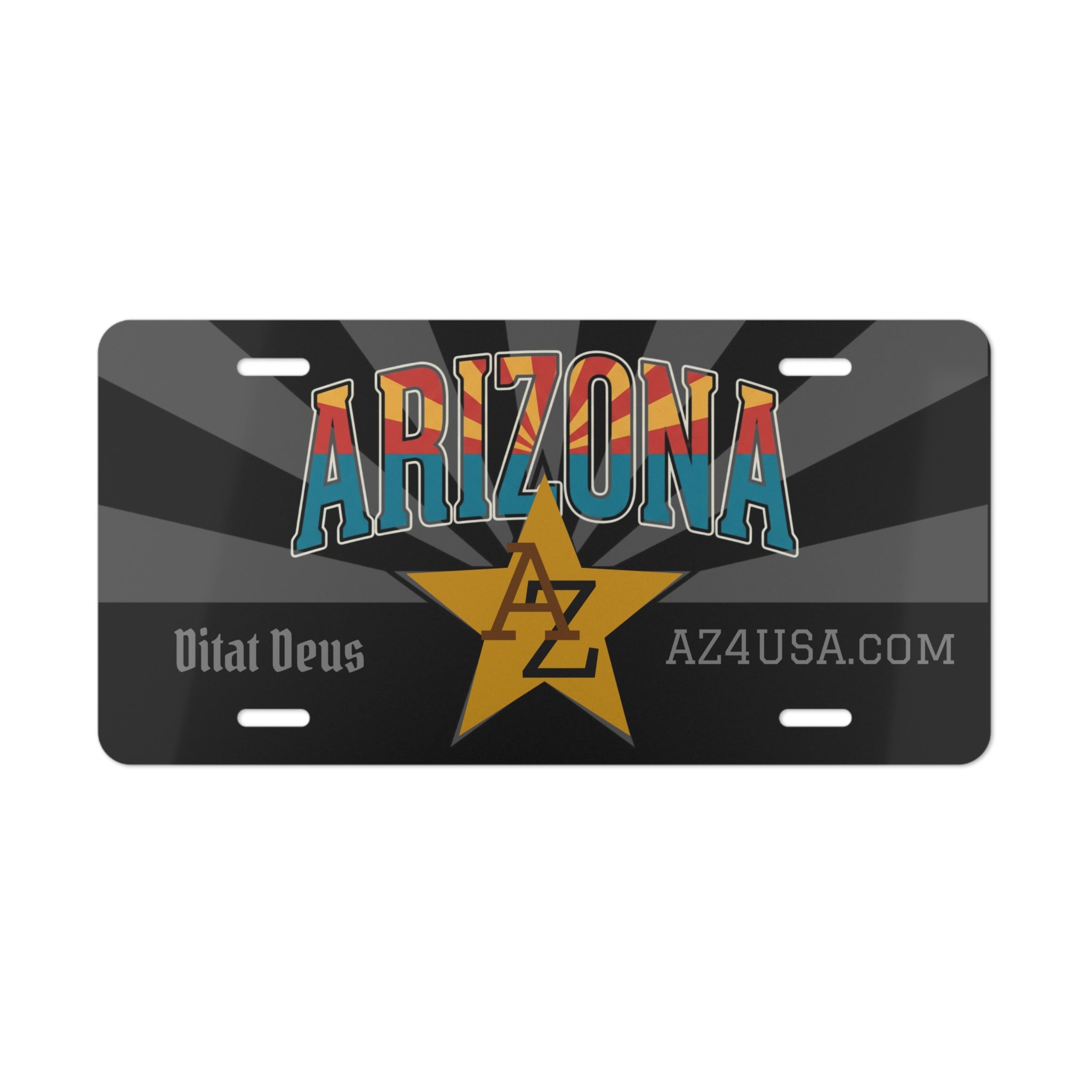 Arizona Metal License Plate — AZ Star Vanity Plate