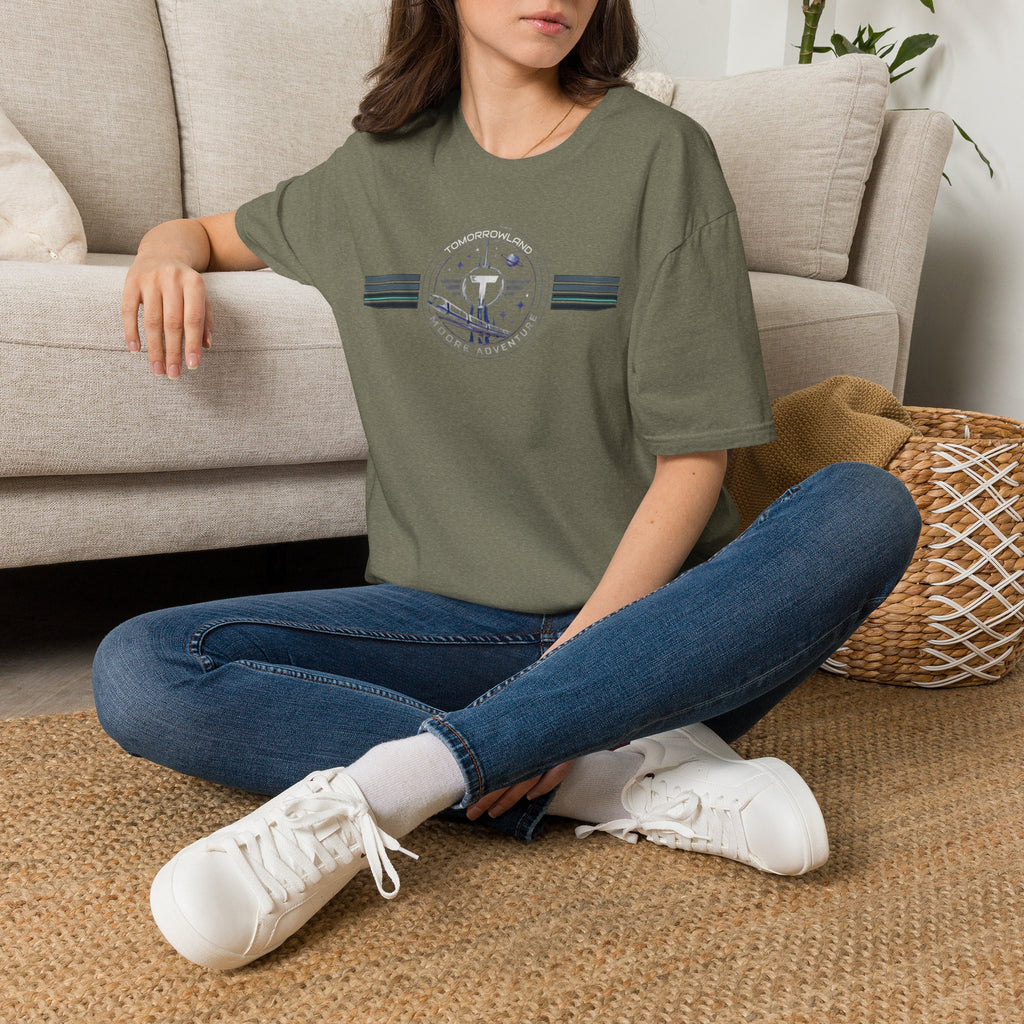 Tomorrowland 'Moore Adventure' Logo T‑Shirt — Retro Space Adventure Graphic Tee