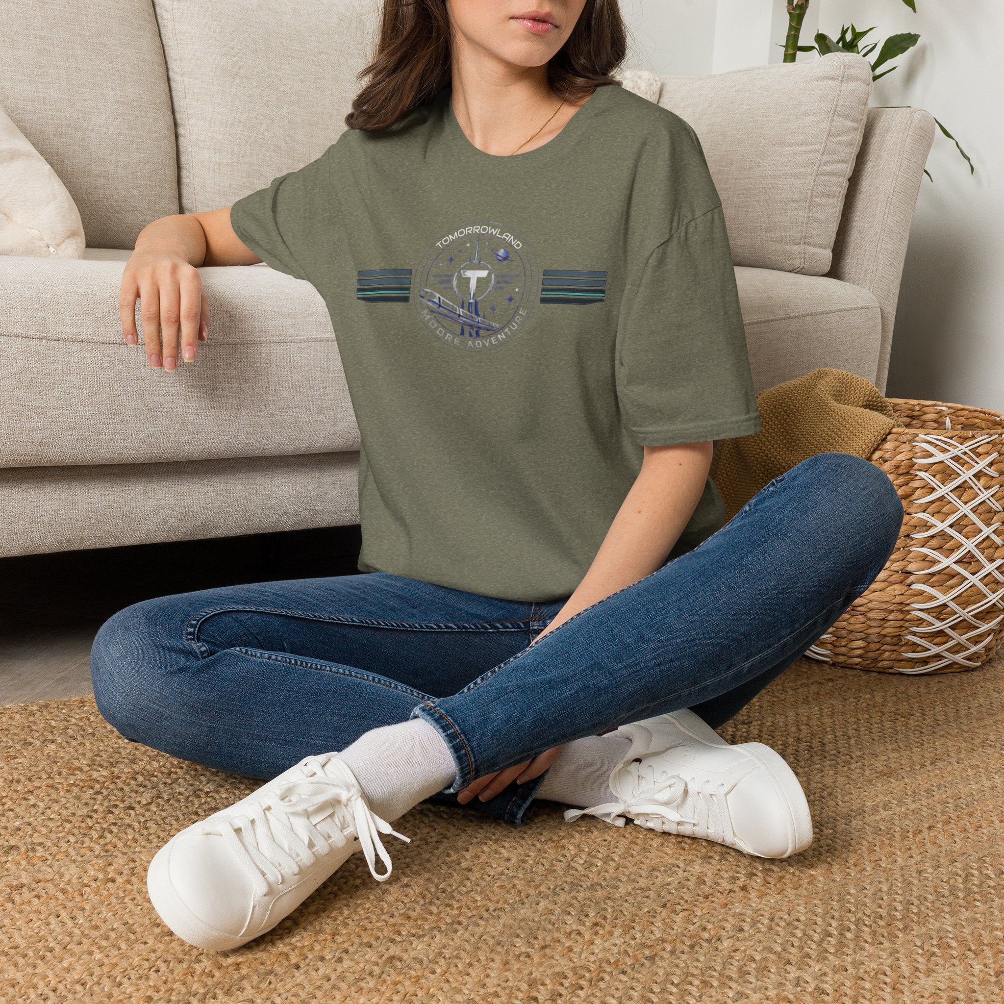 Tomorrowland 'Moore Adventure' Logo T‑Shirt — Retro Space Adventure Graphic Tee