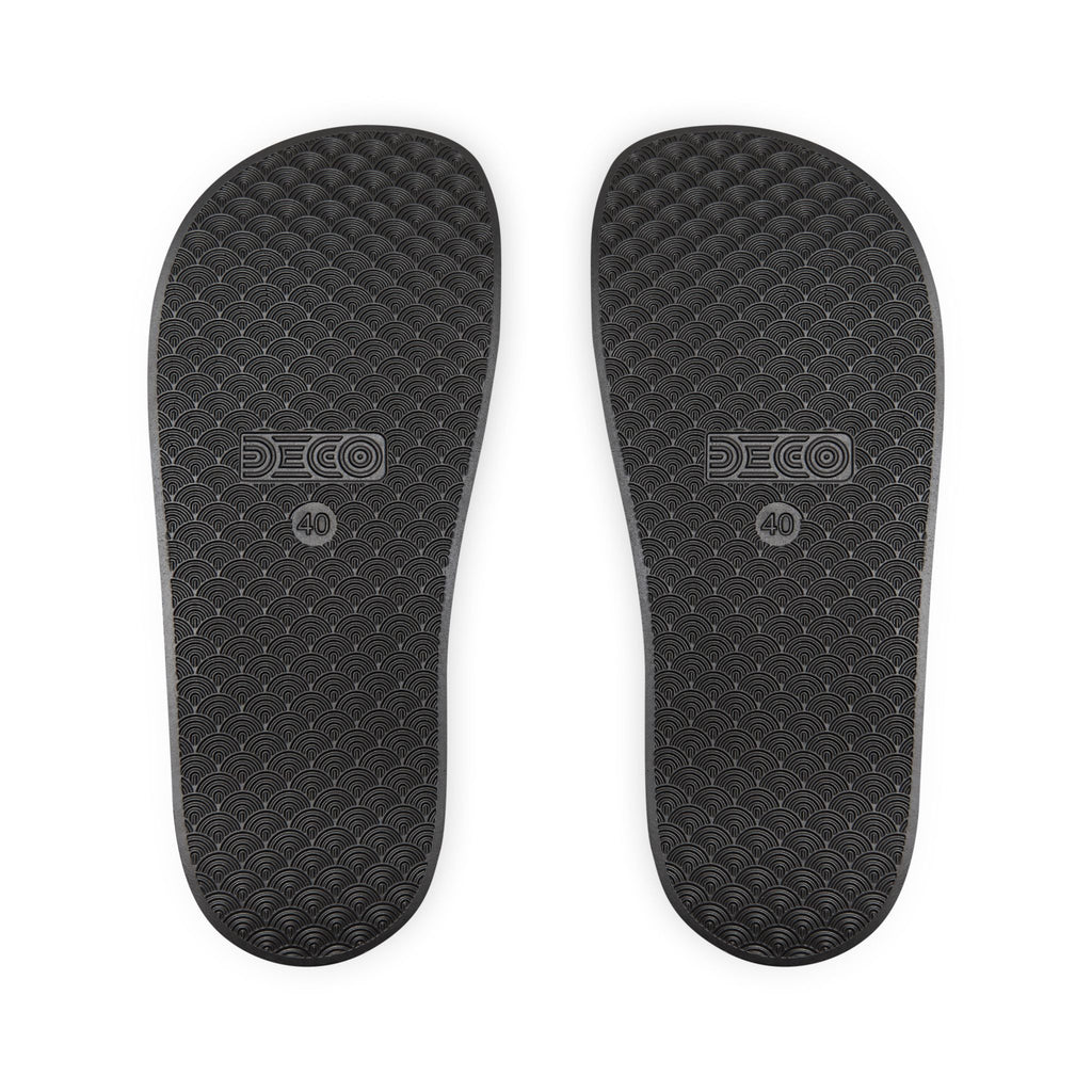 USA Olympic Rings Slide Sandals — Men's Removable-Strap Athletic Pool Slides