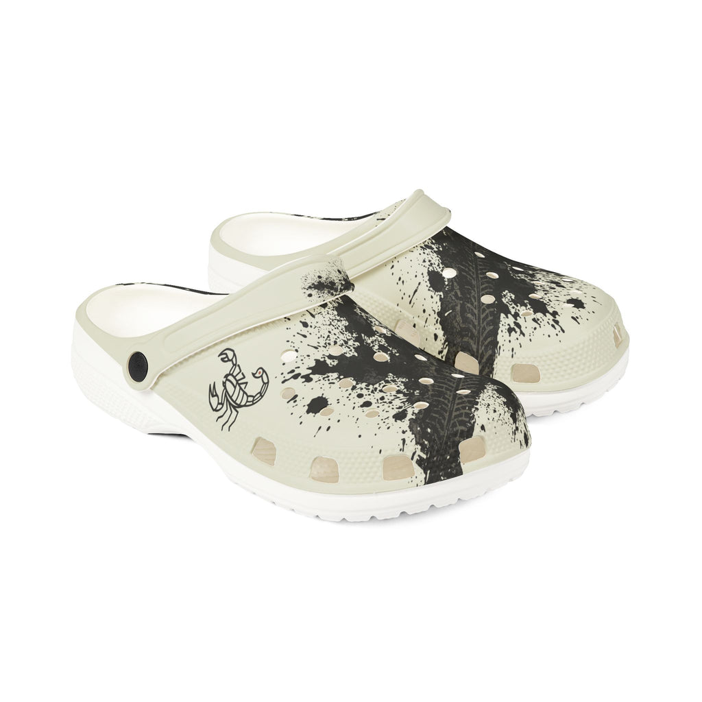 Splatter Print EVA Clogs — Lightweight Foam Slip-On Shoes