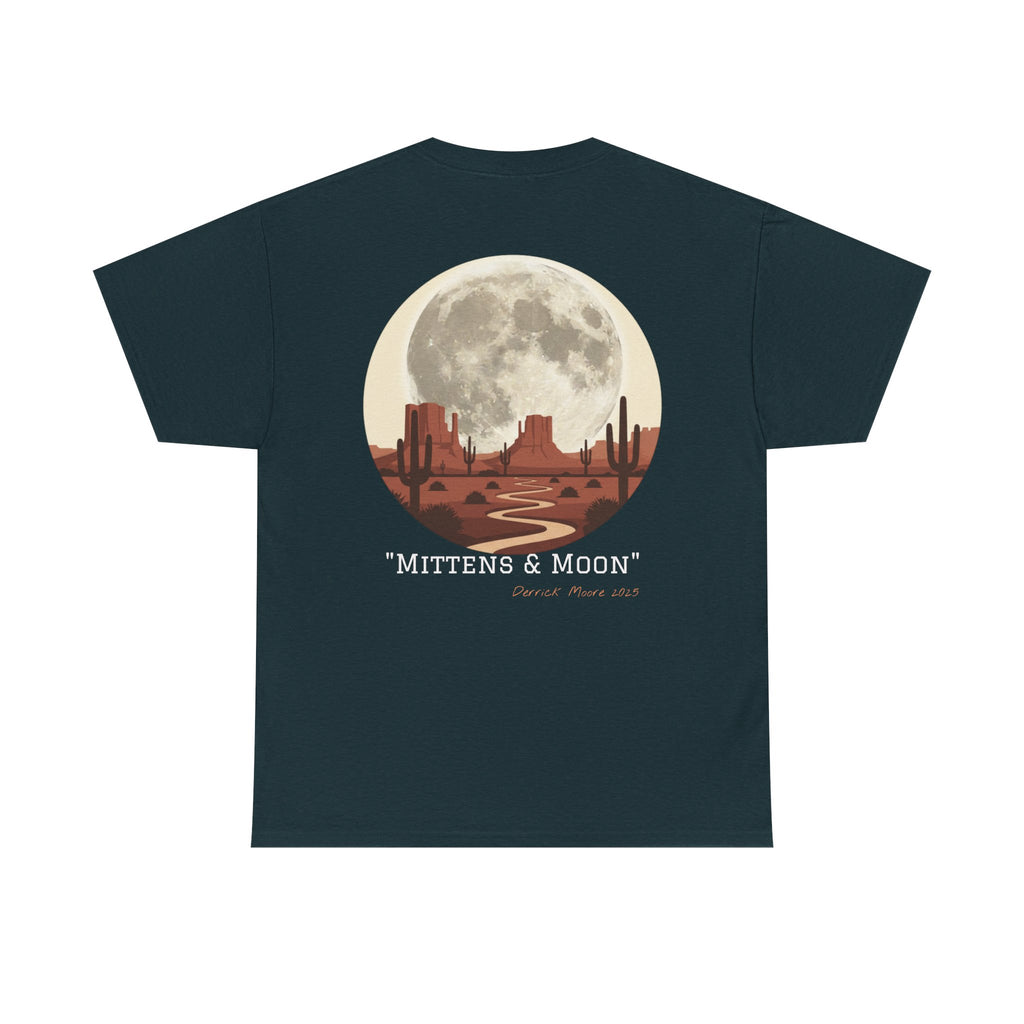 "Mittens & Moon" Graphic Tee--Moonrise Desert T‑Shirt