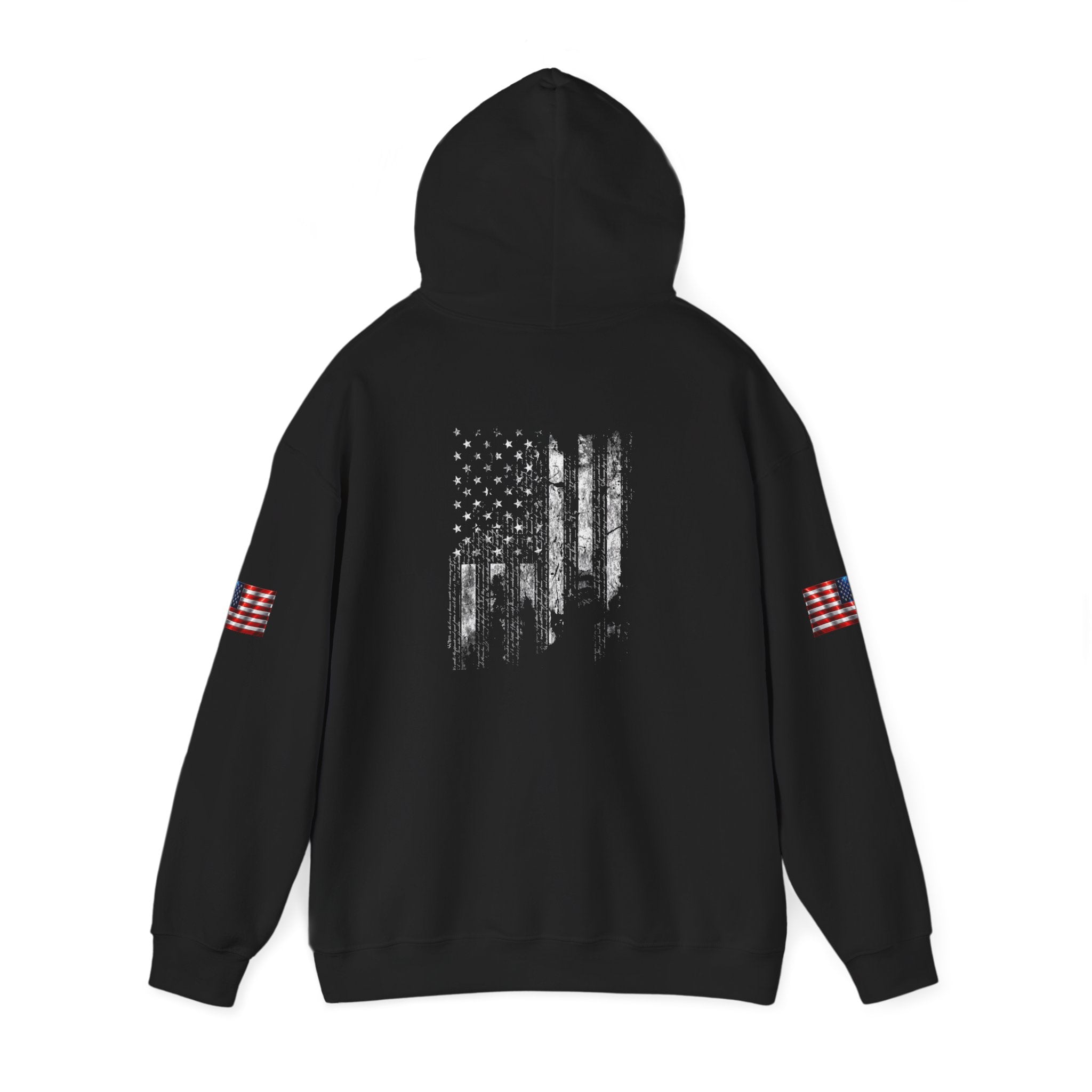 Born Free Hoodie — Minimalist White Pullover with 'BORN FREE' Text