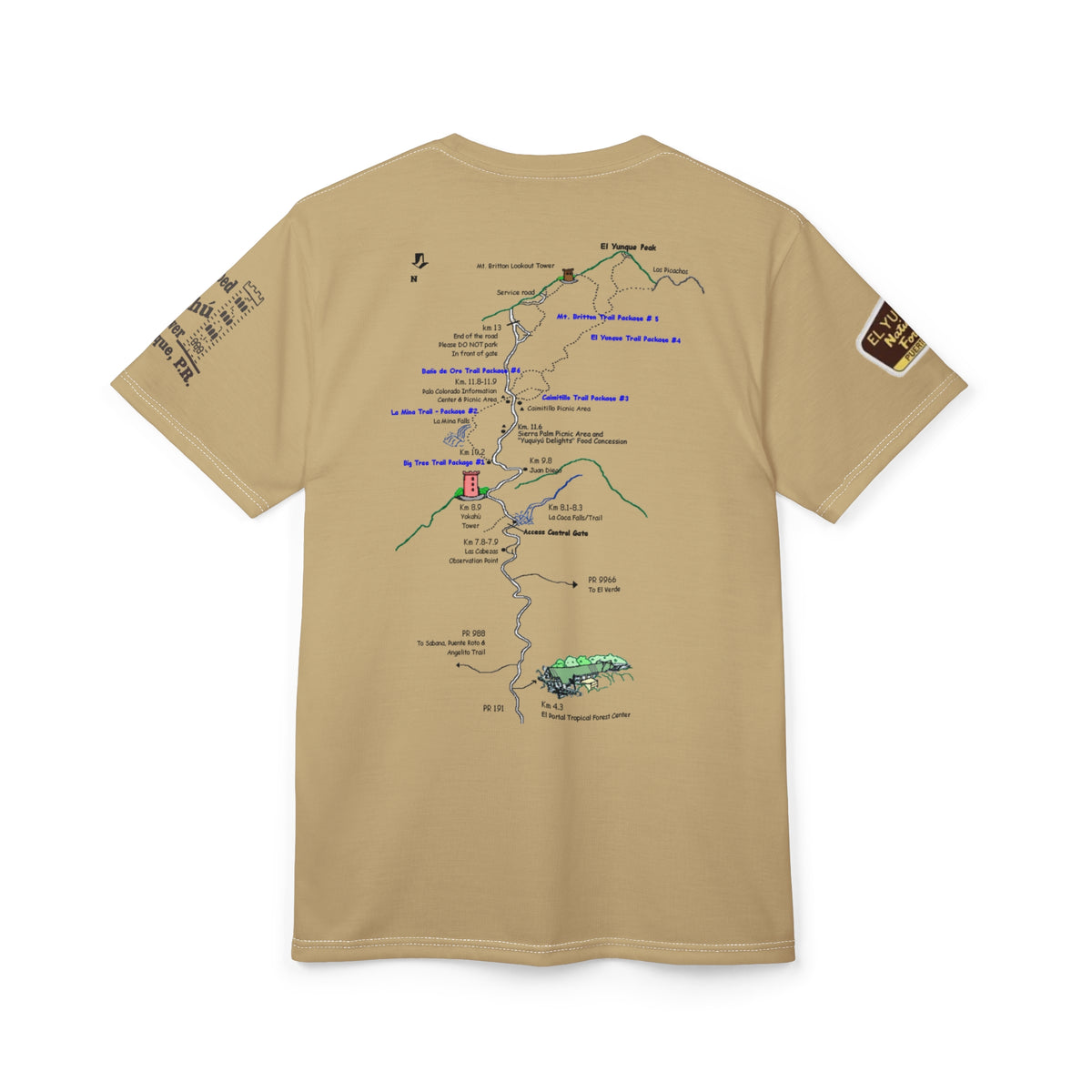 El Yunque Puerto Rico Tee — National Rain Forest Vintage Travel Shirt