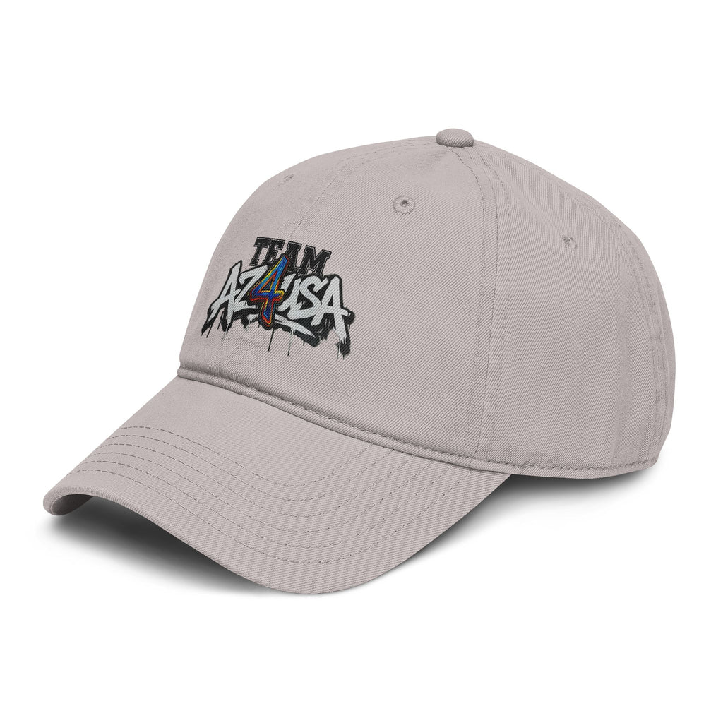 Team Azusa Washed Baseball Cap — Vintage Graffiti Logo Hat