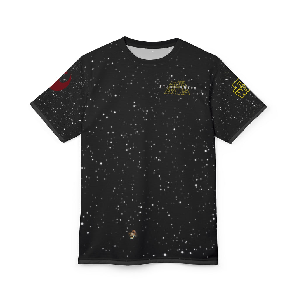 Star Wars Starfighter Tee — 'STAR WARS' Space Logo All-Over Print Shirt