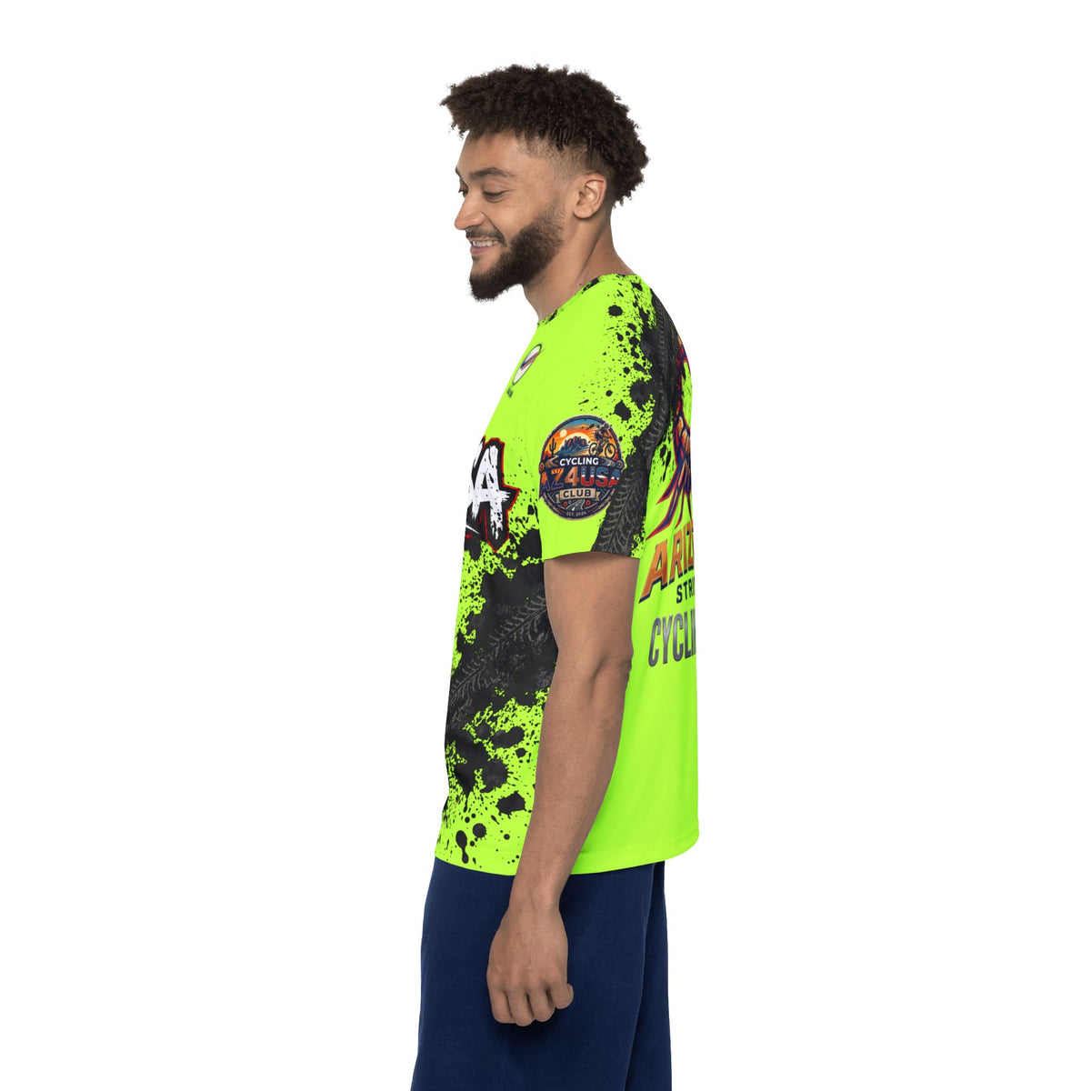 Copy of Neon Scorpion Men's Sports Jersey — Azusa Biking Club Graphic Tee