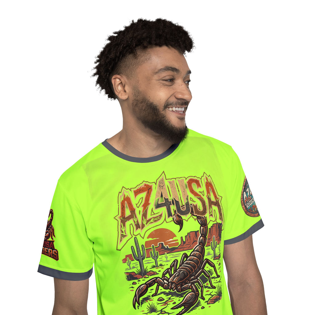 Scorpion Desert Team Jersey – 'Team Az4USA' Neon Sports Shirt