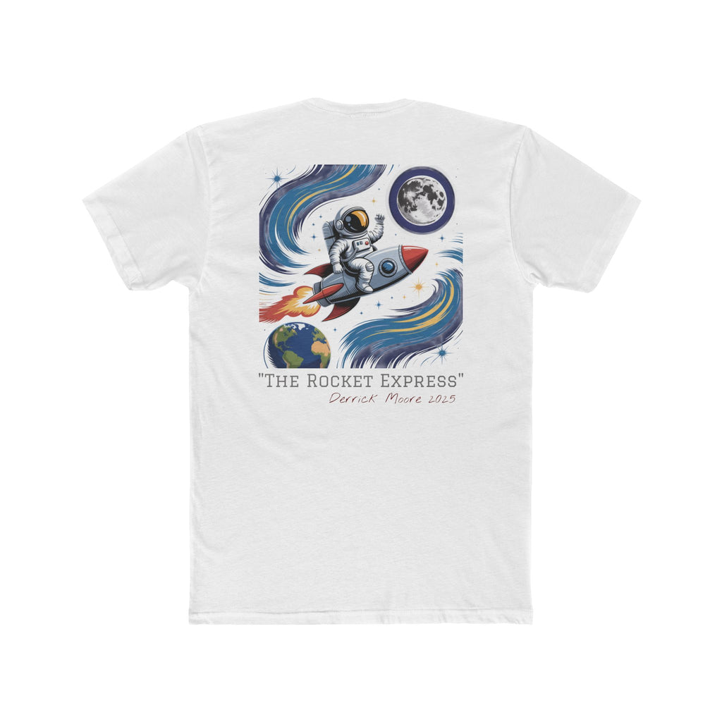 "The Rocket Express" 2025 on back - space4me front logo T-Shirt