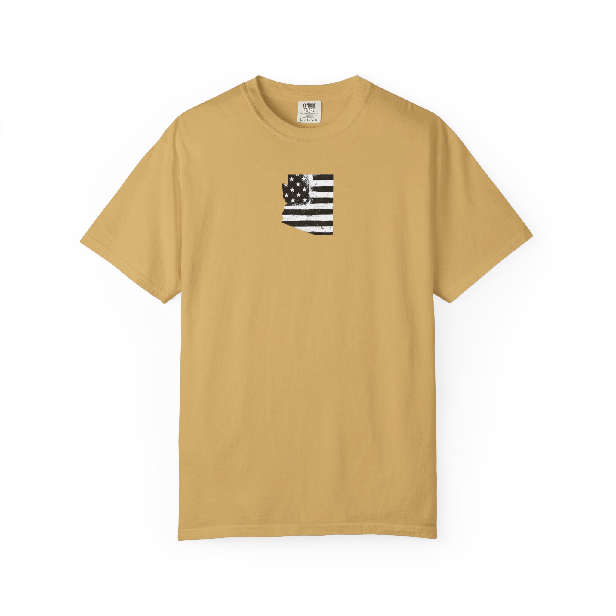 Arizona Flag Tee - Born in America, American Pride Shirt, Unisex Graphic T-Shirt, Arizona Themed Apparel, Patriotic Gift