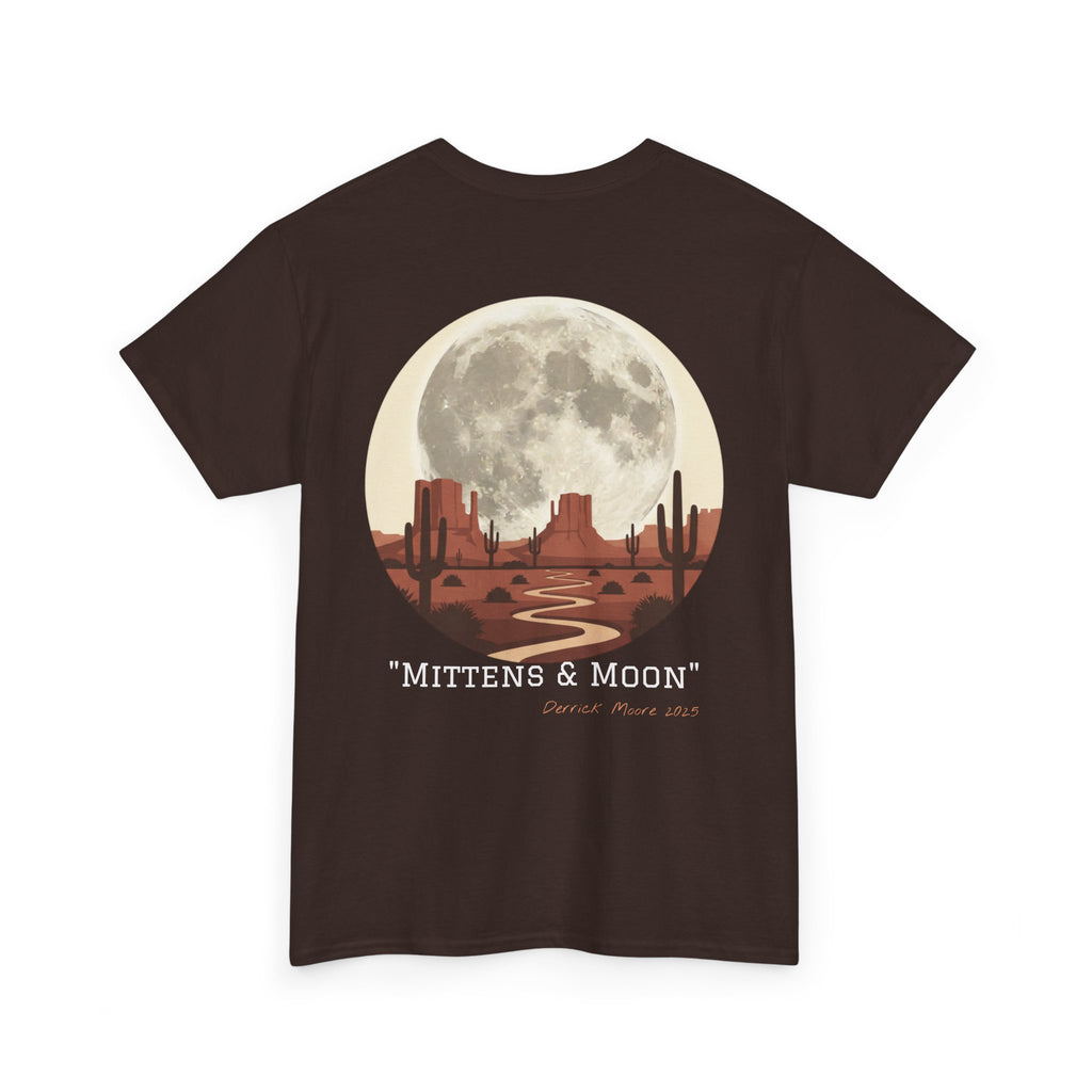 "Mittens & Moon" Graphic Tee--Moonrise Desert T‑Shirt