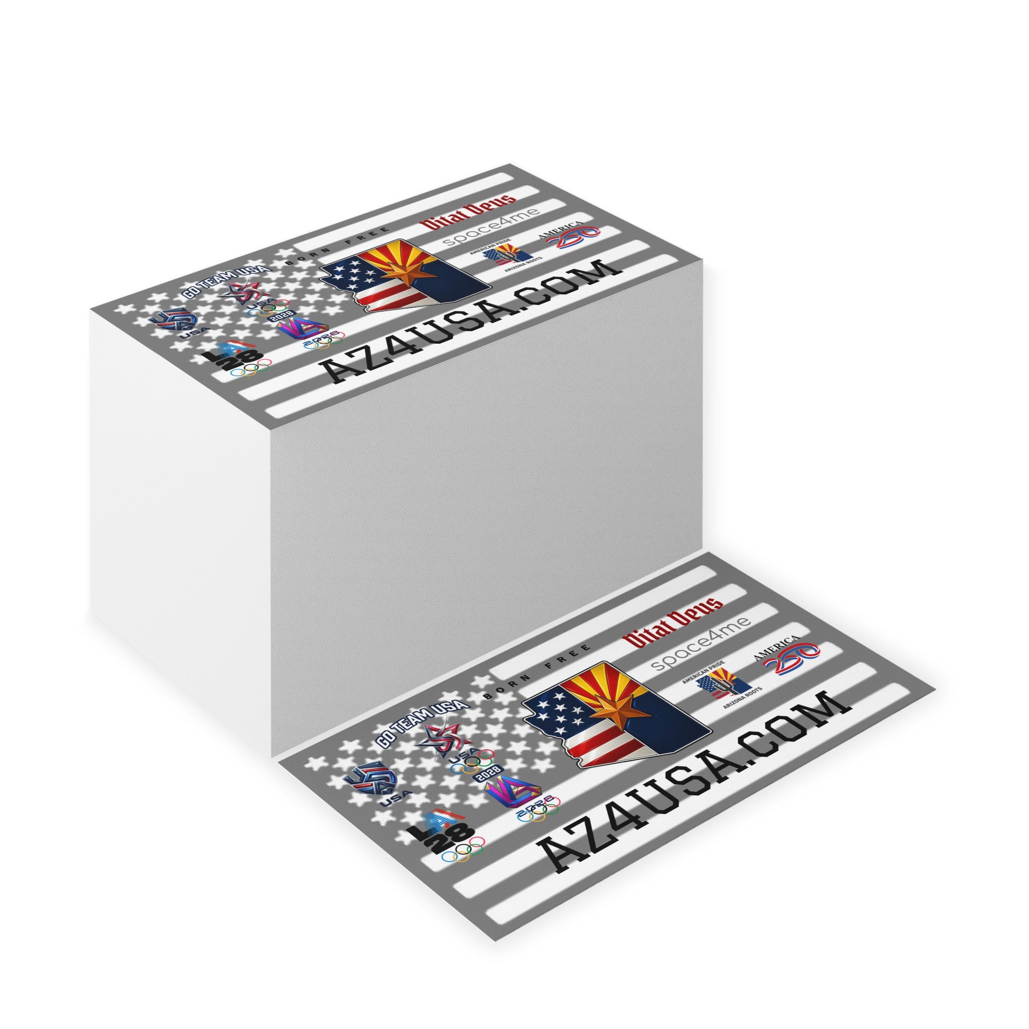 Arizona Flag USA Business Cards — Patriotic AZ4USA.com Networking Cards
