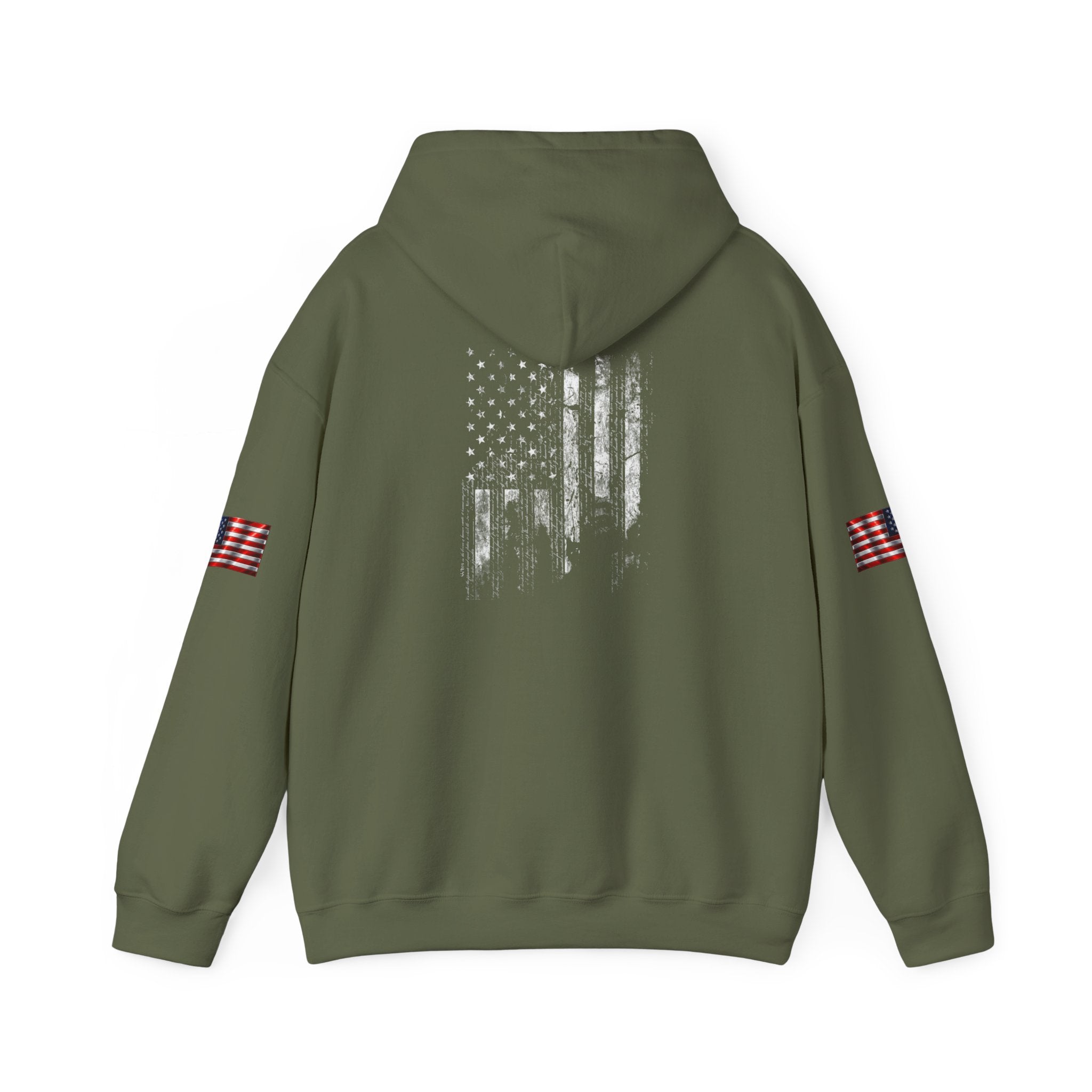 Born Free Hoodie — Minimalist White Pullover with 'BORN FREE' Text