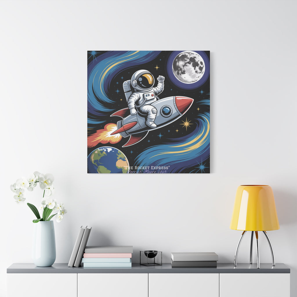 "The Rocket Express" 2025 - Matte Stretched Canvas Wall Art