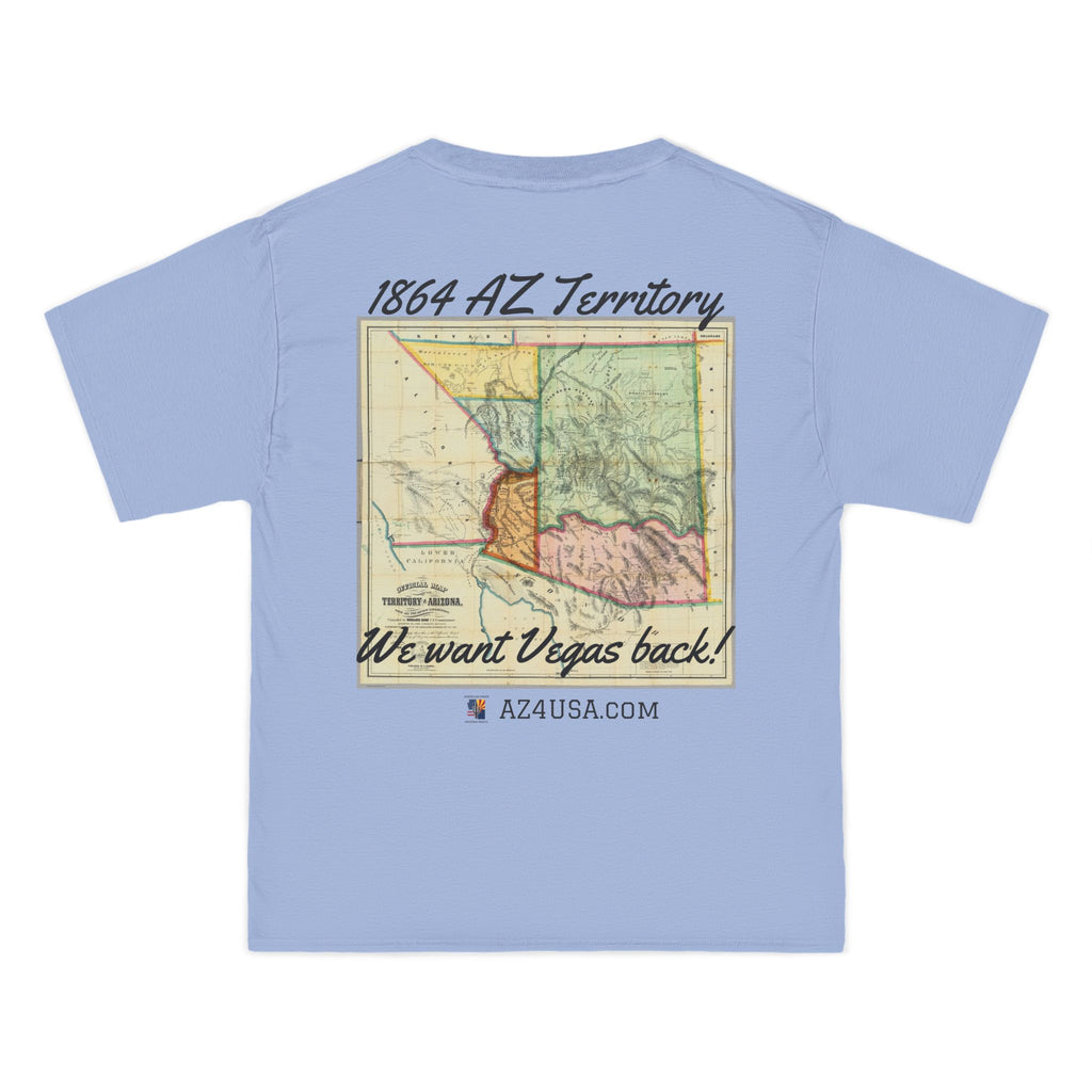 Arizona Territory 1864 T-Shirt — Vintage Map 'We Want Vegas Back' Tee