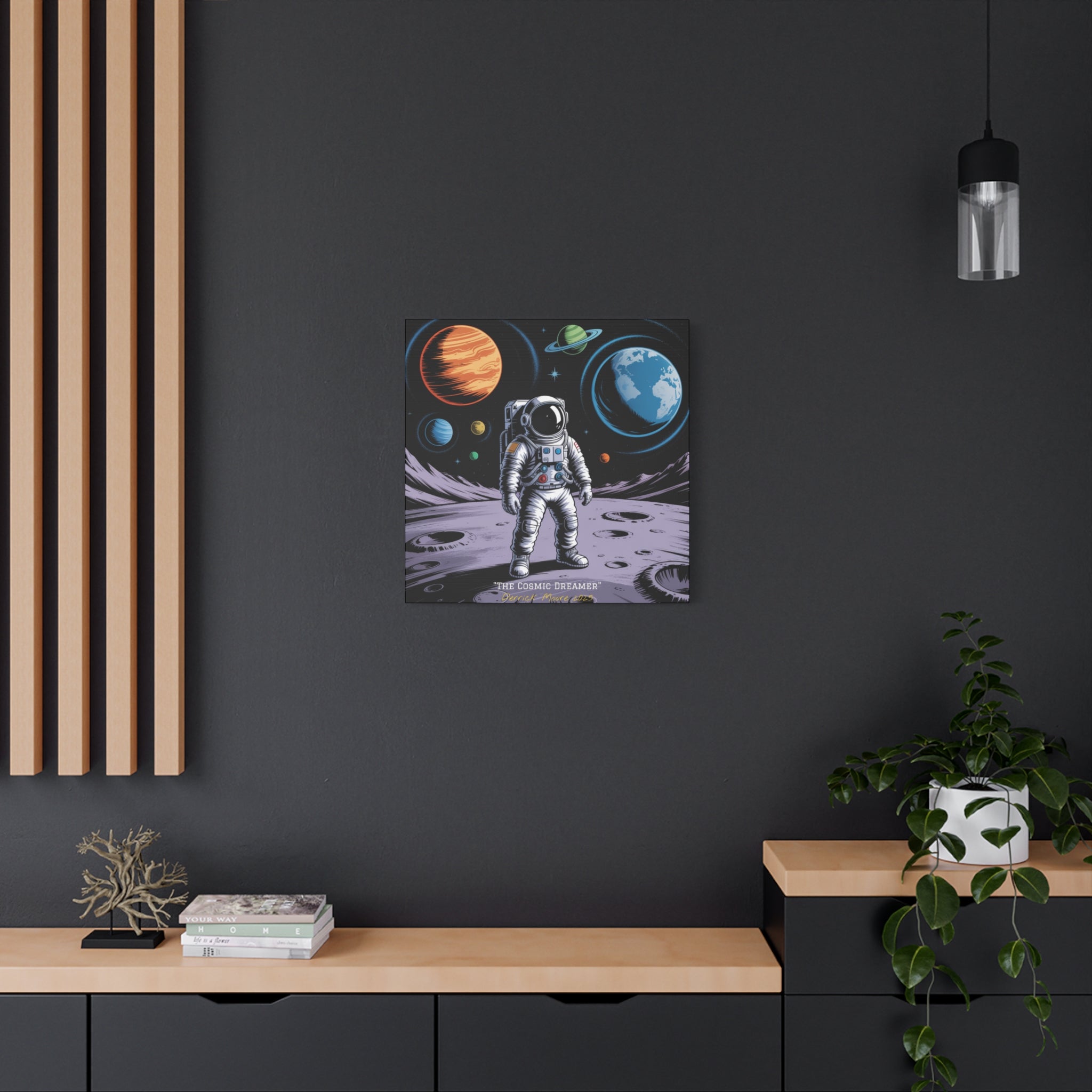 "The Cosmic Dreamer" 2025 - Matte Stretched Canvas Wall Art