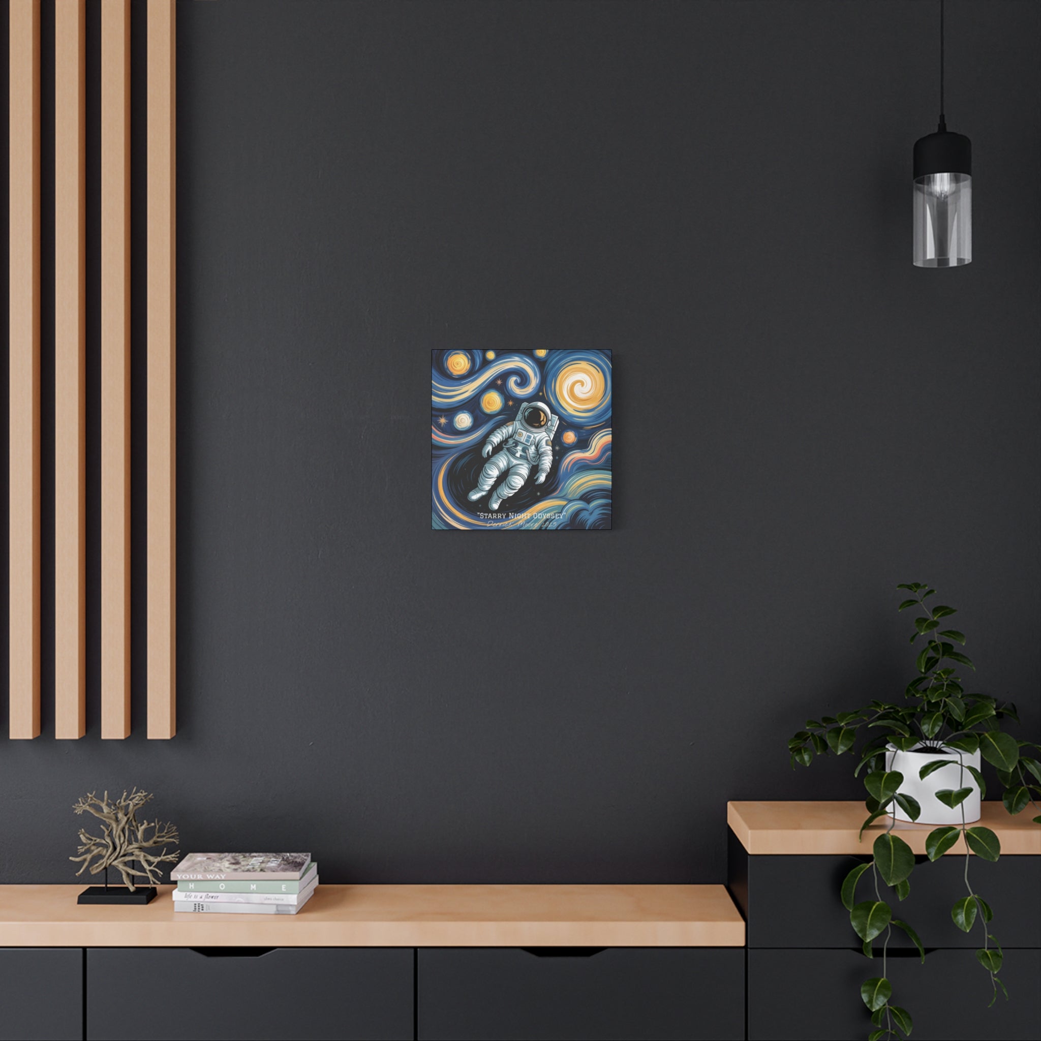 "Starry Night Odyssey" 2025 - Matte Stretched Canvas Wall Art
