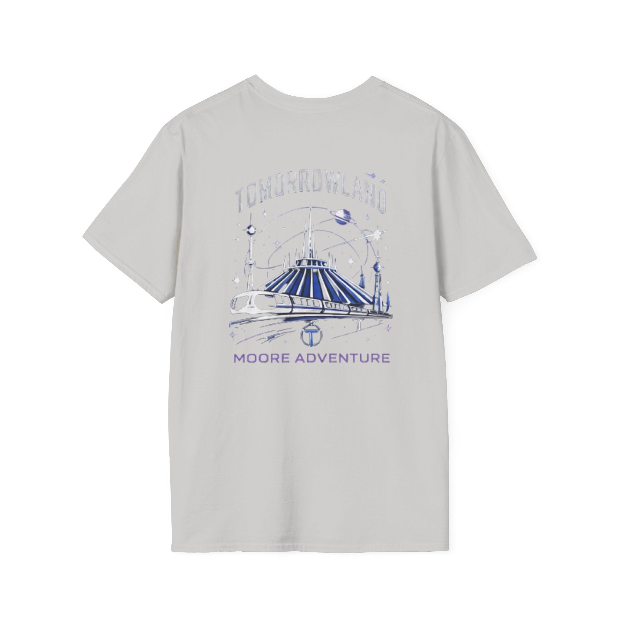 Tomorrowland 'Moore Adventure' Logo T‑Shirt — Retro Space Adventure Graphic Tee