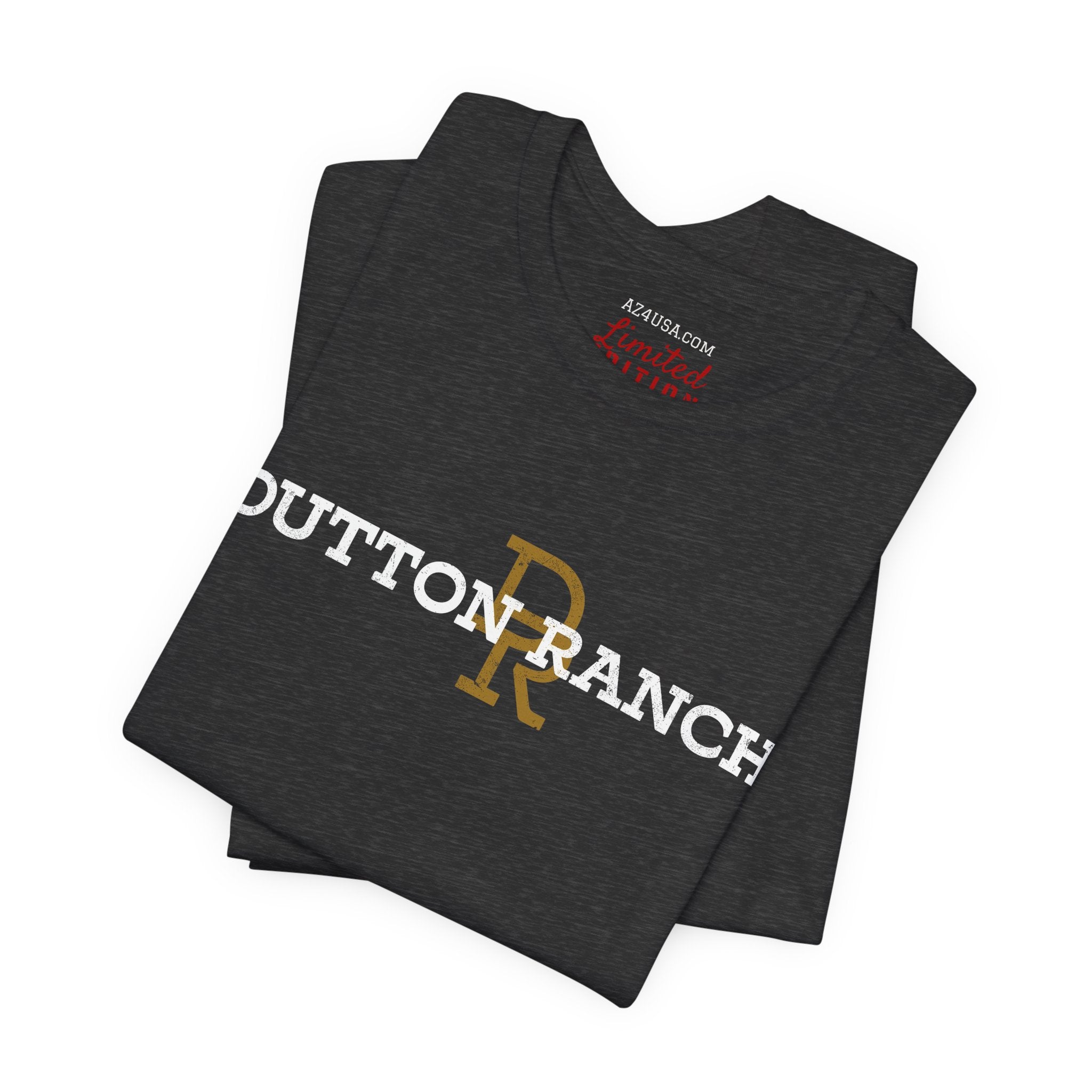 DR Monogram Tee — Vintage Gold Logo Short Sleeve Shirt
