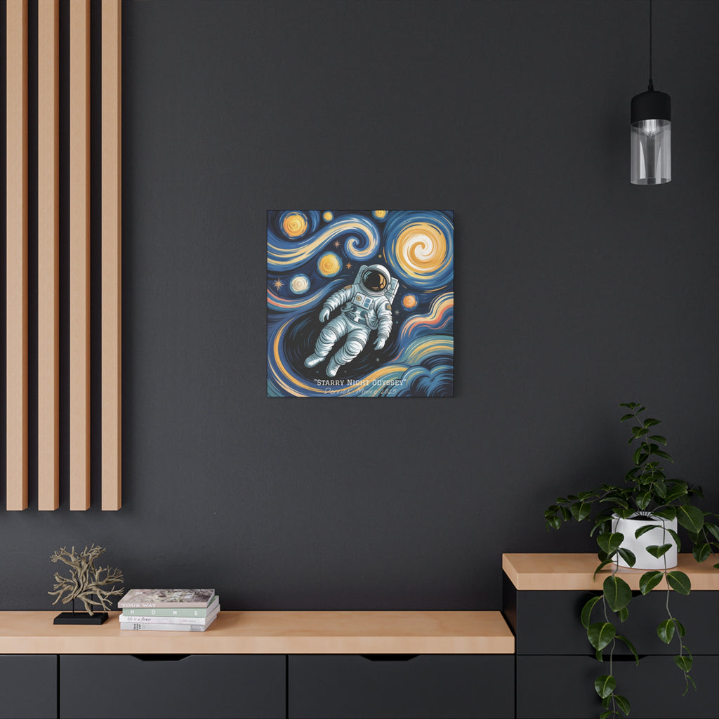 "Starry Night Odyssey" 2025 - Matte Stretched Canvas Wall Art