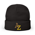 Embroidered AZ Logo Knit Beanie — Cozy Winter Hat
