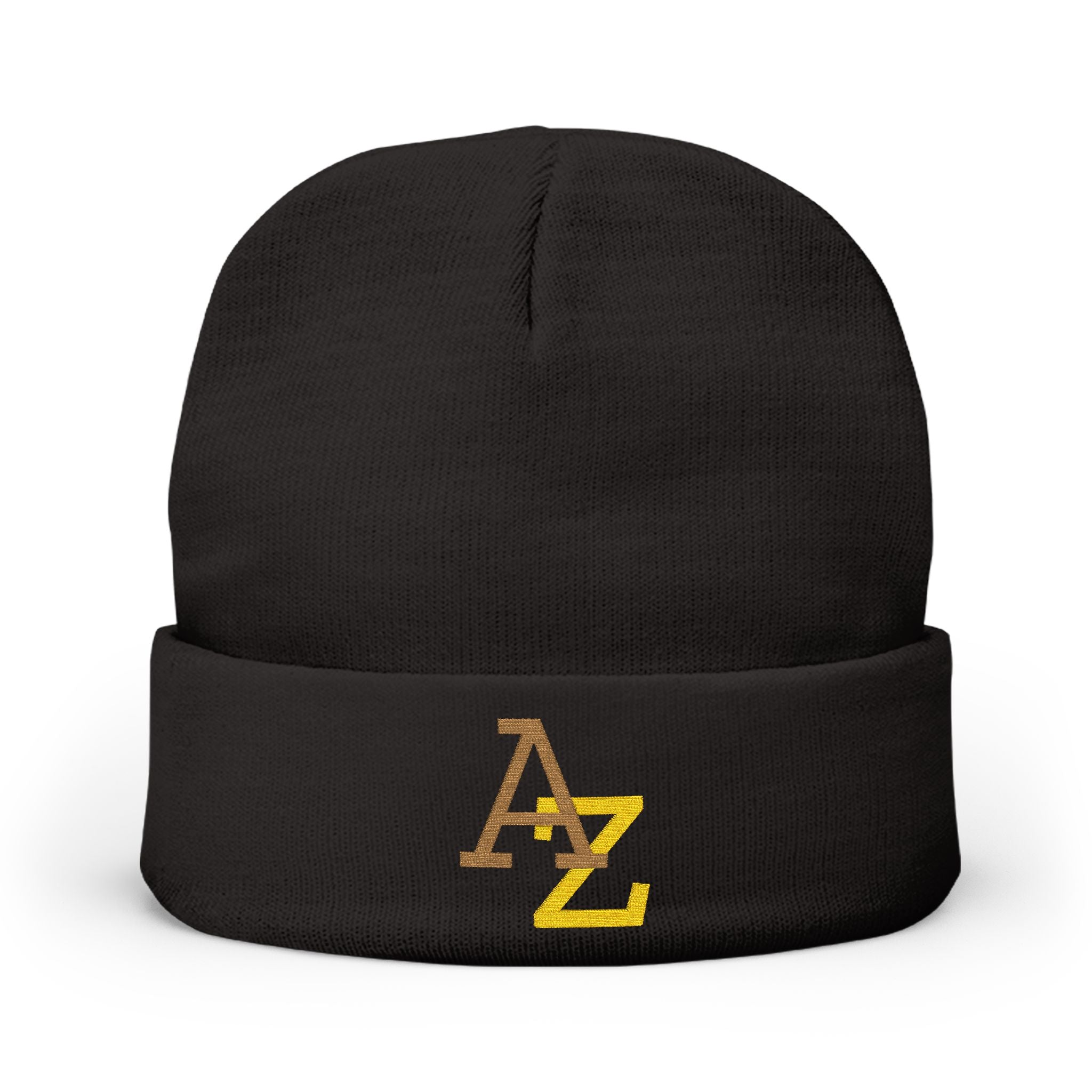 Embroidered AZ Logo Knit Beanie — Cozy Winter Hat