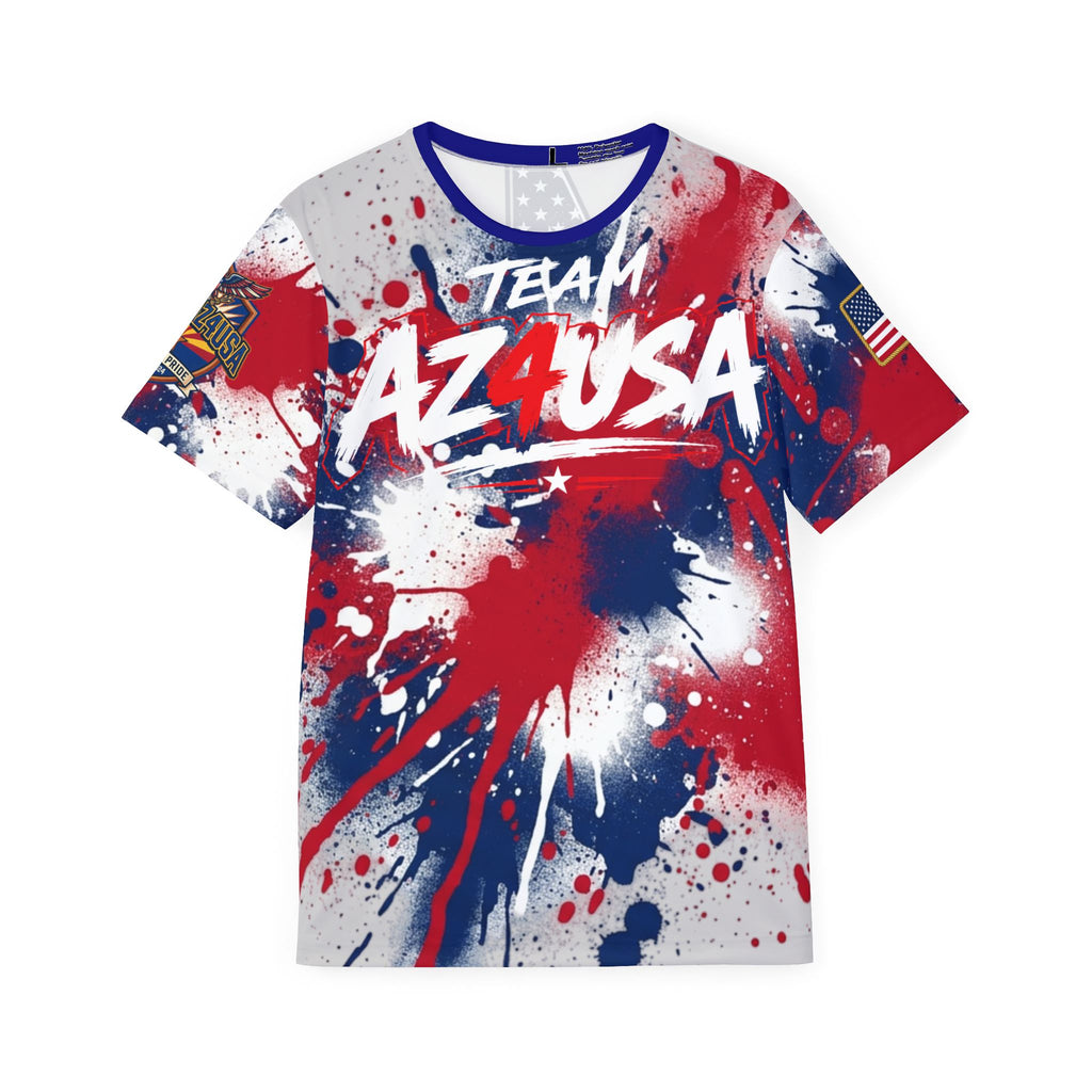 Team AZ4USA Patriotic Sports Jersey — Red, White & Blue Splash