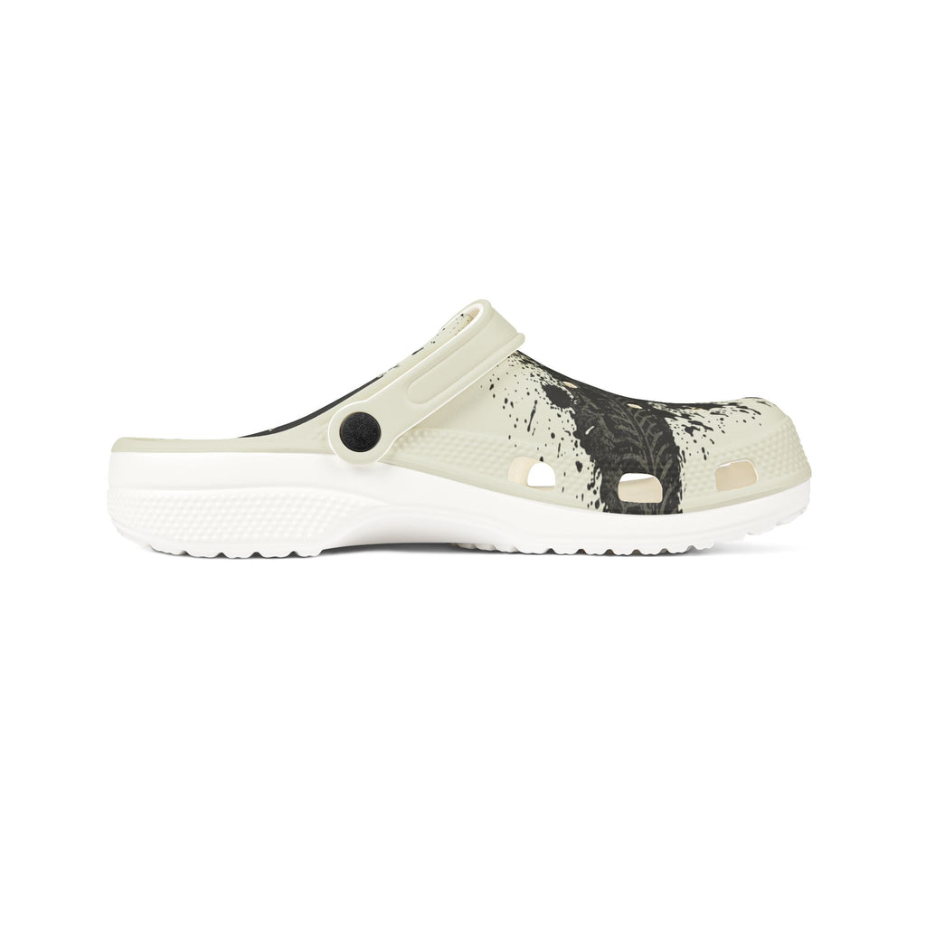 Splatter Print EVA Clogs — Lightweight Foam Slip-On Shoes
