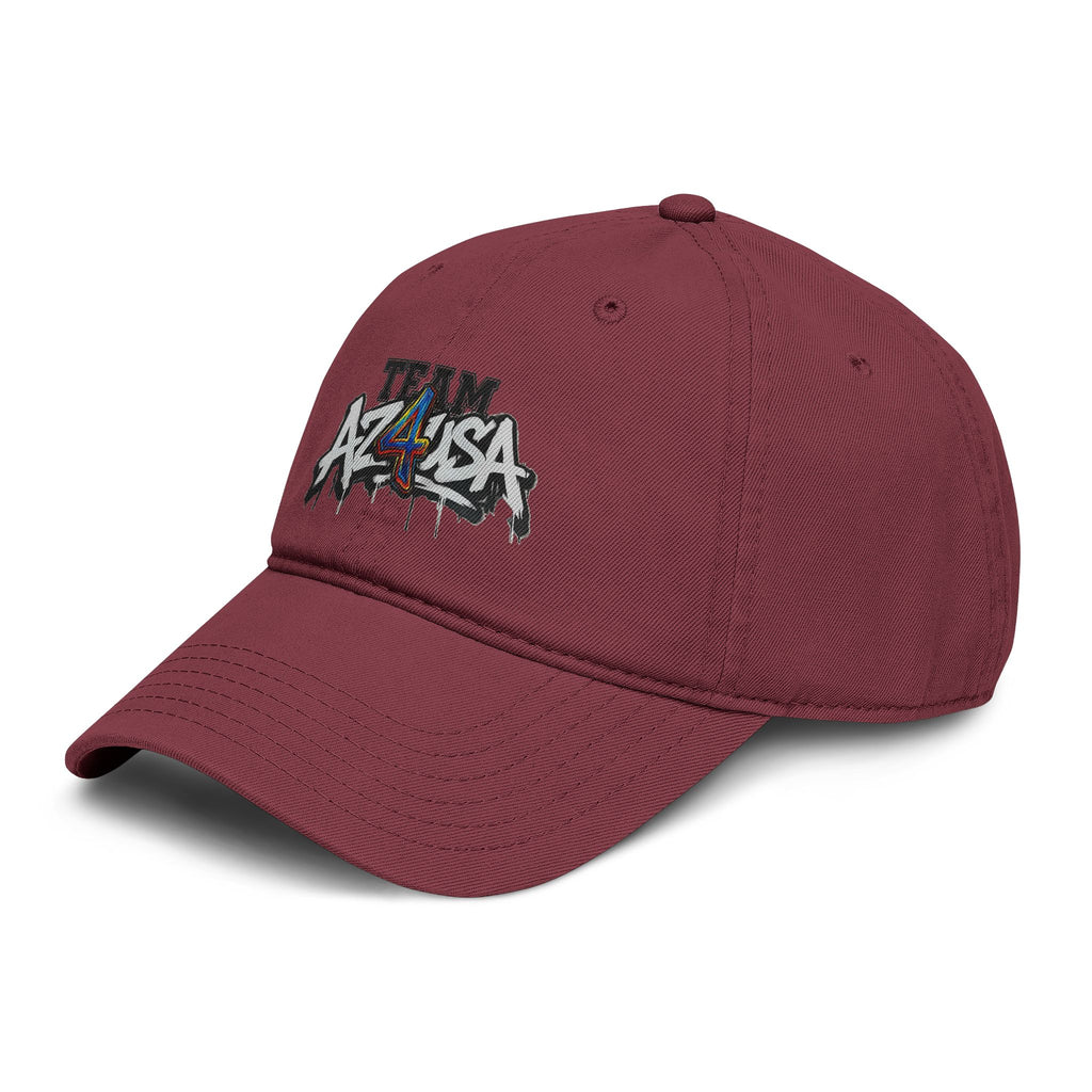 Team Azusa Washed Baseball Cap — Vintage Graffiti Logo Hat