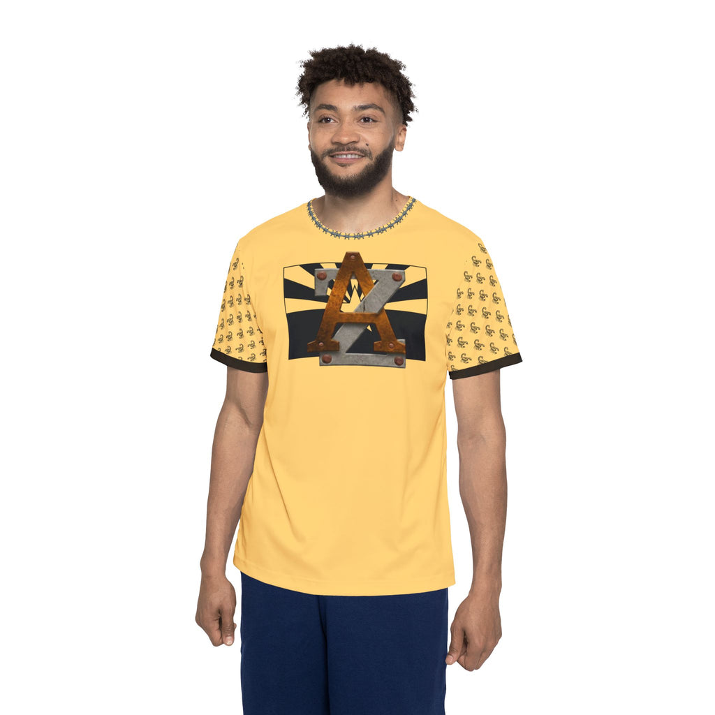 AZ4 USA Yellow Sports Jersey — AZ4USA Logo Athletic Shirt
