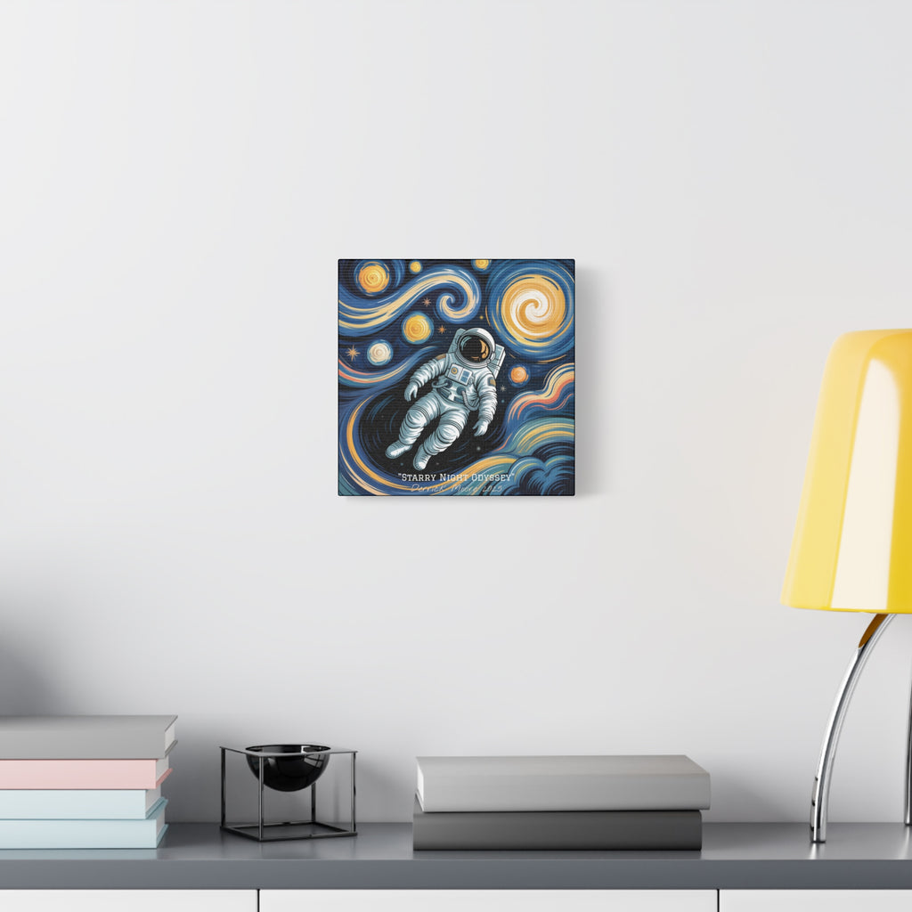 "Starry Night Odyssey" 2025 - Matte Stretched Canvas Wall Art
