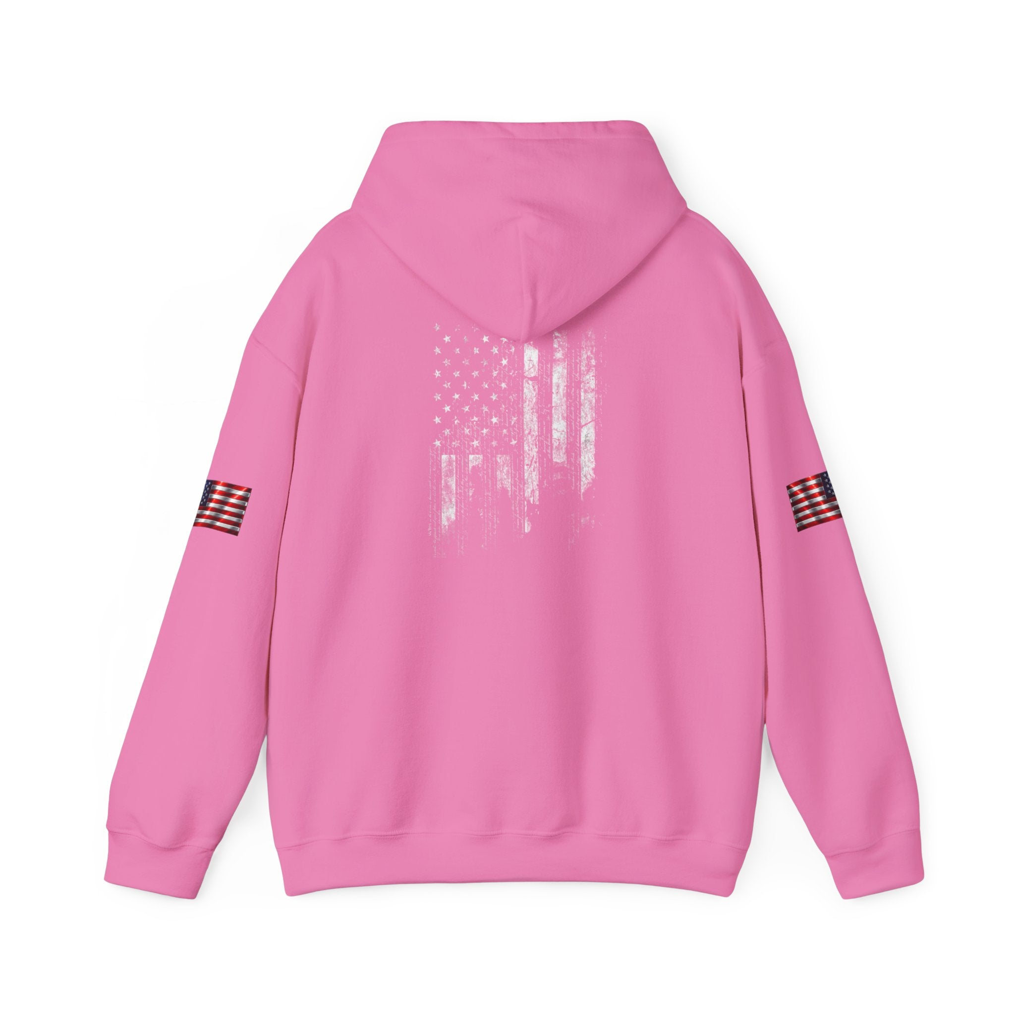 Born Free Hoodie — Minimalist White Pullover with 'BORN FREE' Text