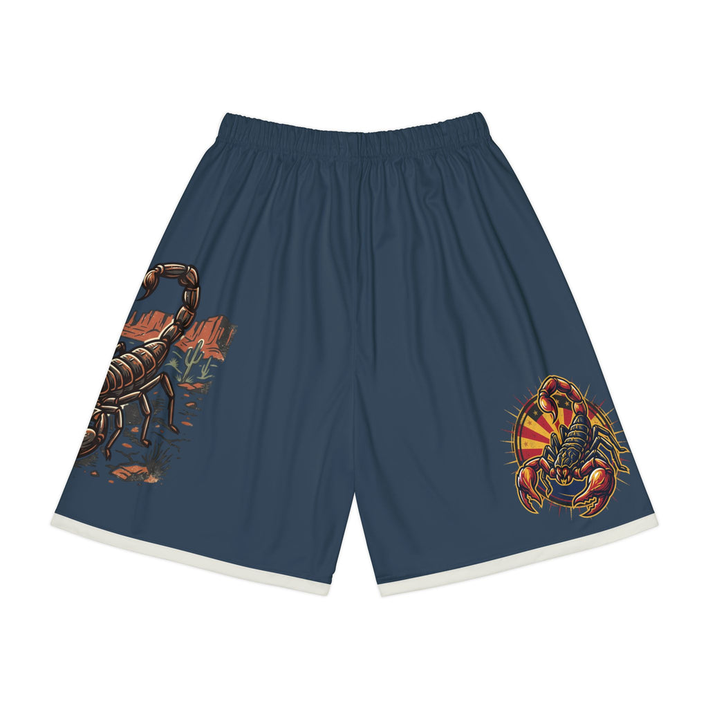 AZ4USA Scorpion Desert Graphic Sports Shorts — Men's Athletic AOP